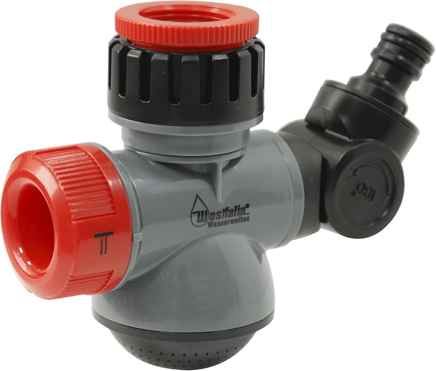 Westfalia Wasserwelten Schlauchkupplung Wasserwelten Multifunktions Wasserhahn Adapter Multi Tap, 1 Zoll, 3/4 Zoll