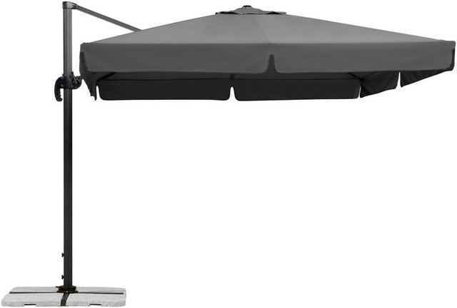 Schneider Schirme Ampelschirm »Rhodos«, LxB: 300x300 cm, mit Schutzhülle und Schirmständer, ohne Wegeplatten