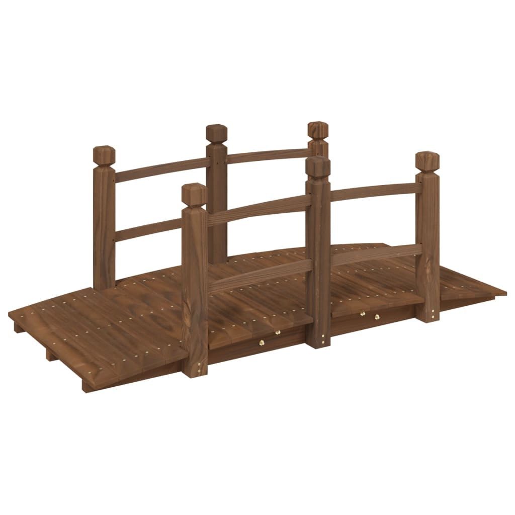 vidaXL Zierbrücke Gartenbrücke mit Geländer 150x67x56 günstig online kaufen