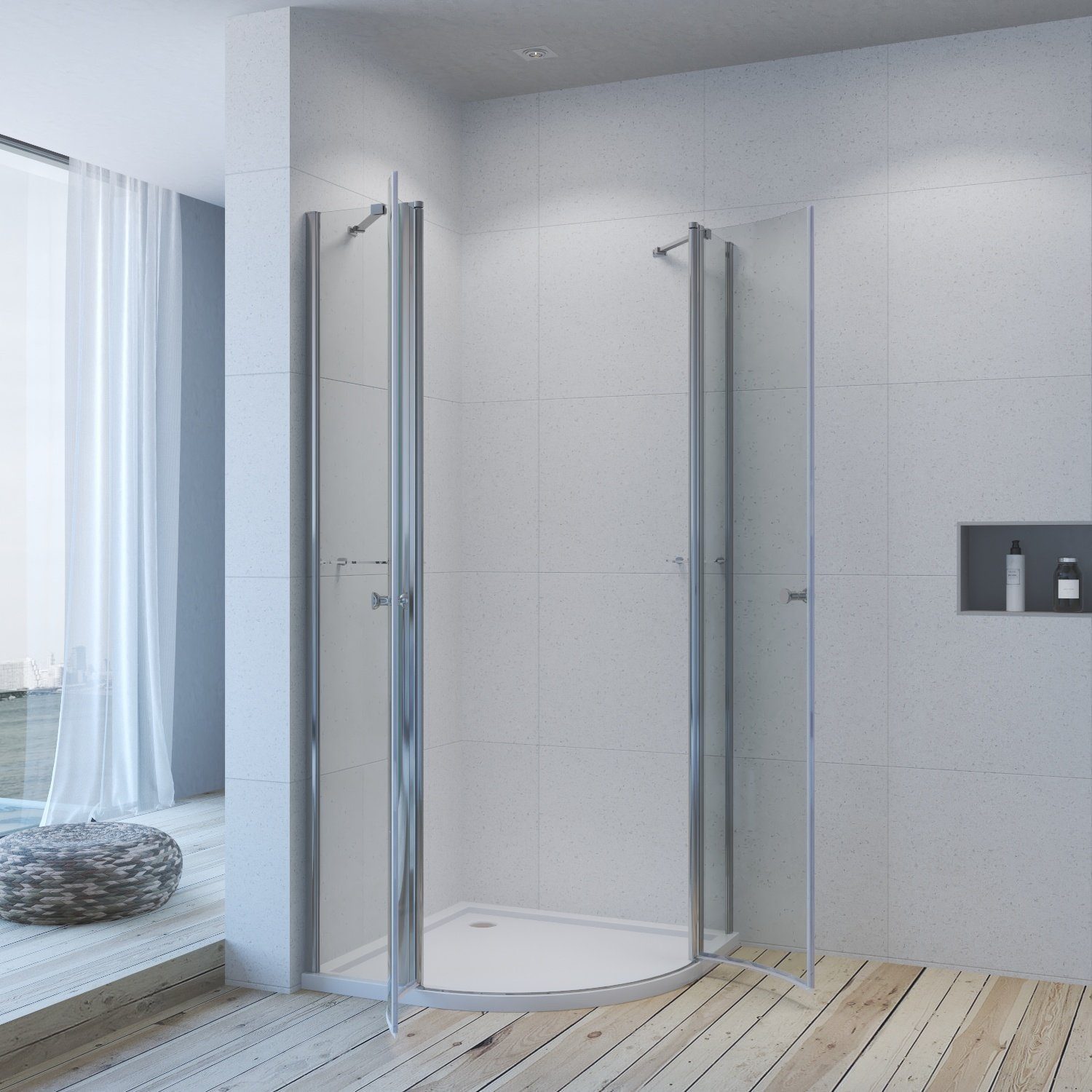 AQUALAVOS Runddusche Duschabtrennung 90x90 cm Duschkabine günstig online kaufen
