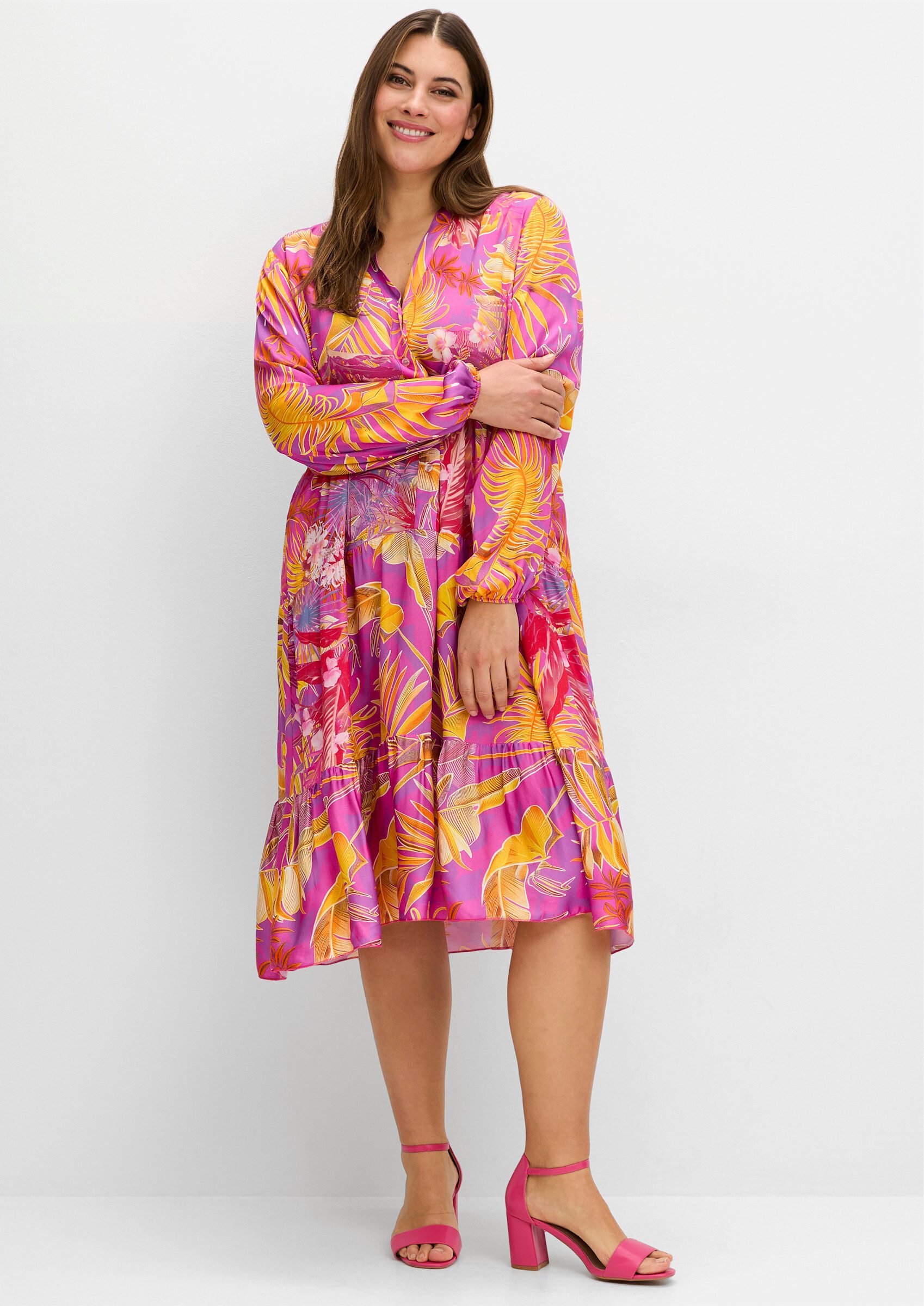 Sheego Etuikleid Stufenkleid . günstig online kaufen