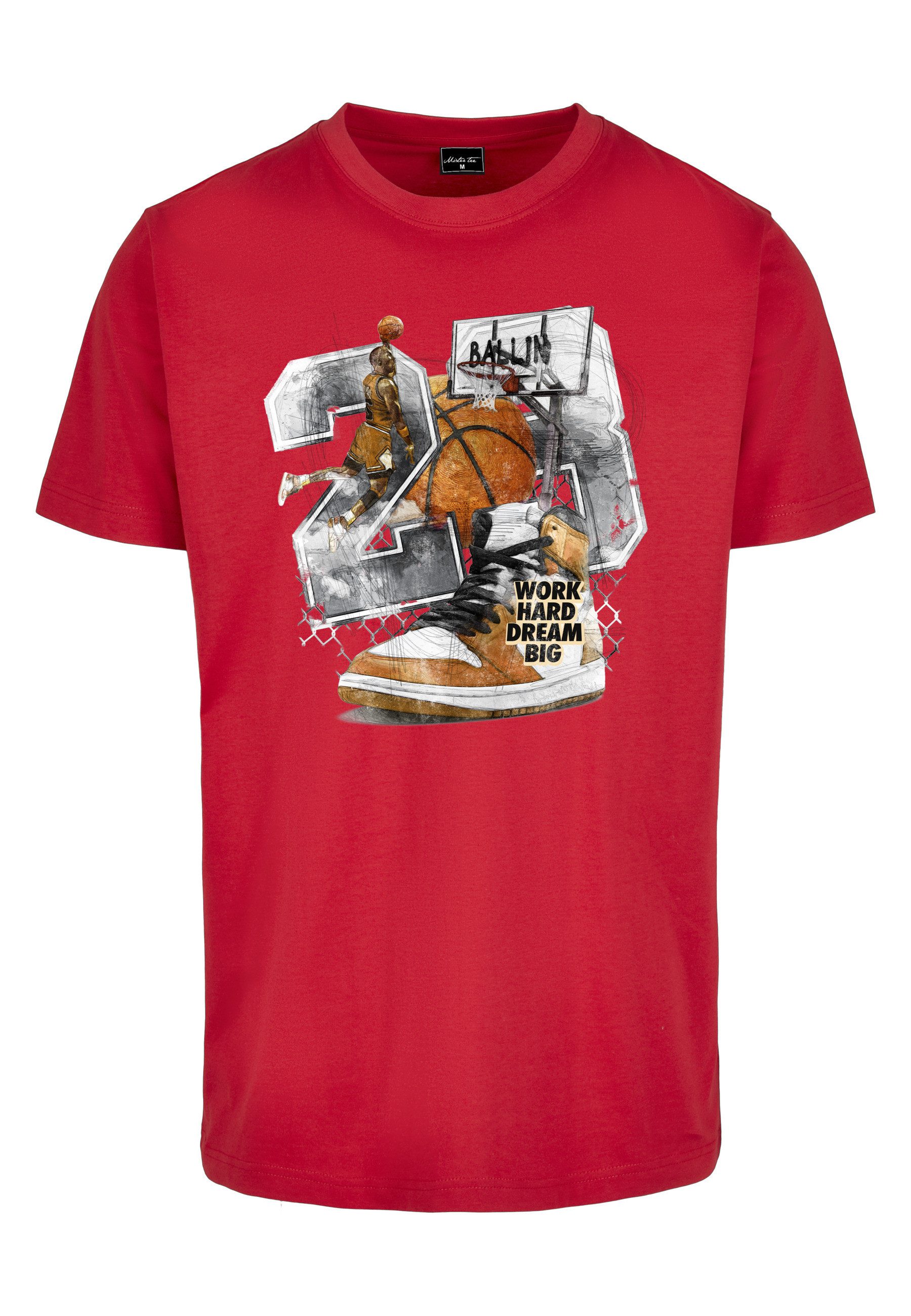 Kurzarmshirt MisterTee Herren Vintage Ballin Tee