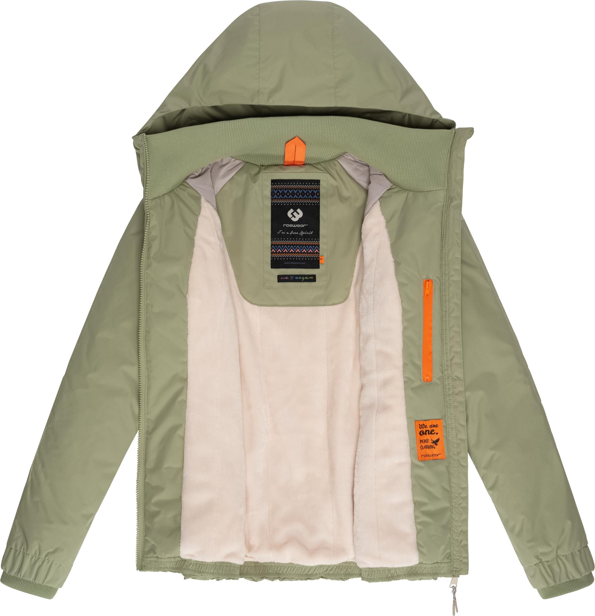 Ragwear Winterjacke Dizzie Warm Wasserdichte Damen Jacke mit Kapuze