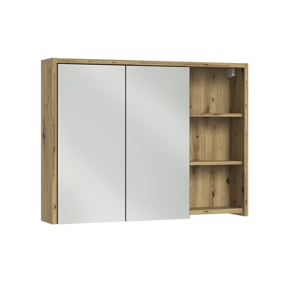 Vicco Badezimmerspiegelschrank Viola, Cashmere/Artisan-Eiche, 100 x 75 cm (1-St)