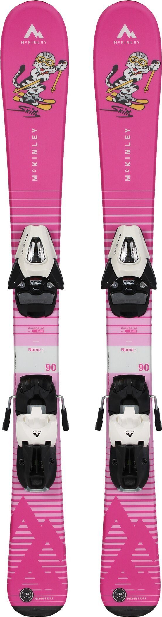McKINLEY Ski Ki.-Ski-Set Skitty Schraubbindung PINK