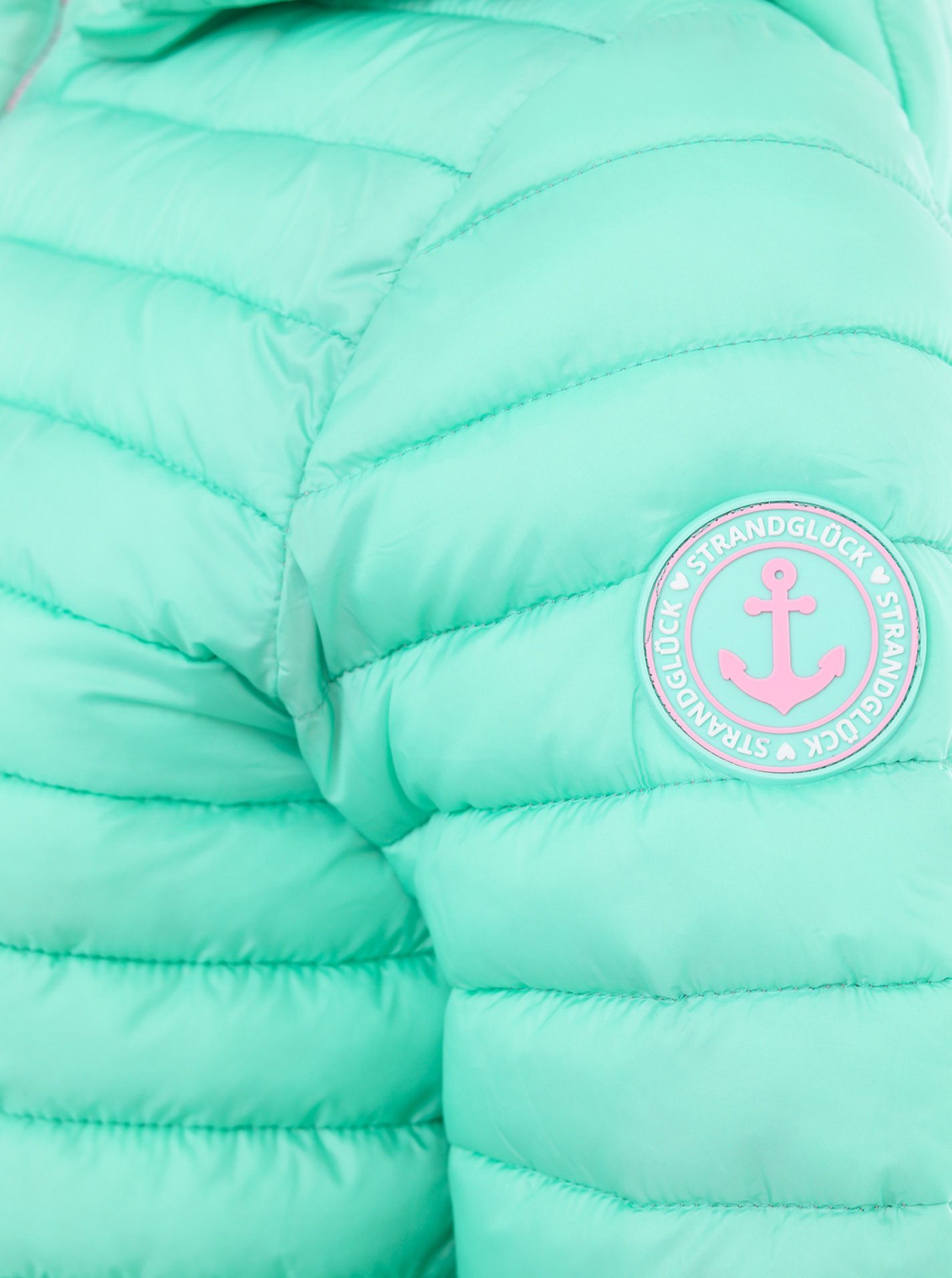 Zwillingsherz Steppjacke Steppjacke Anker Strandglück seitlich elastischer Einsatz