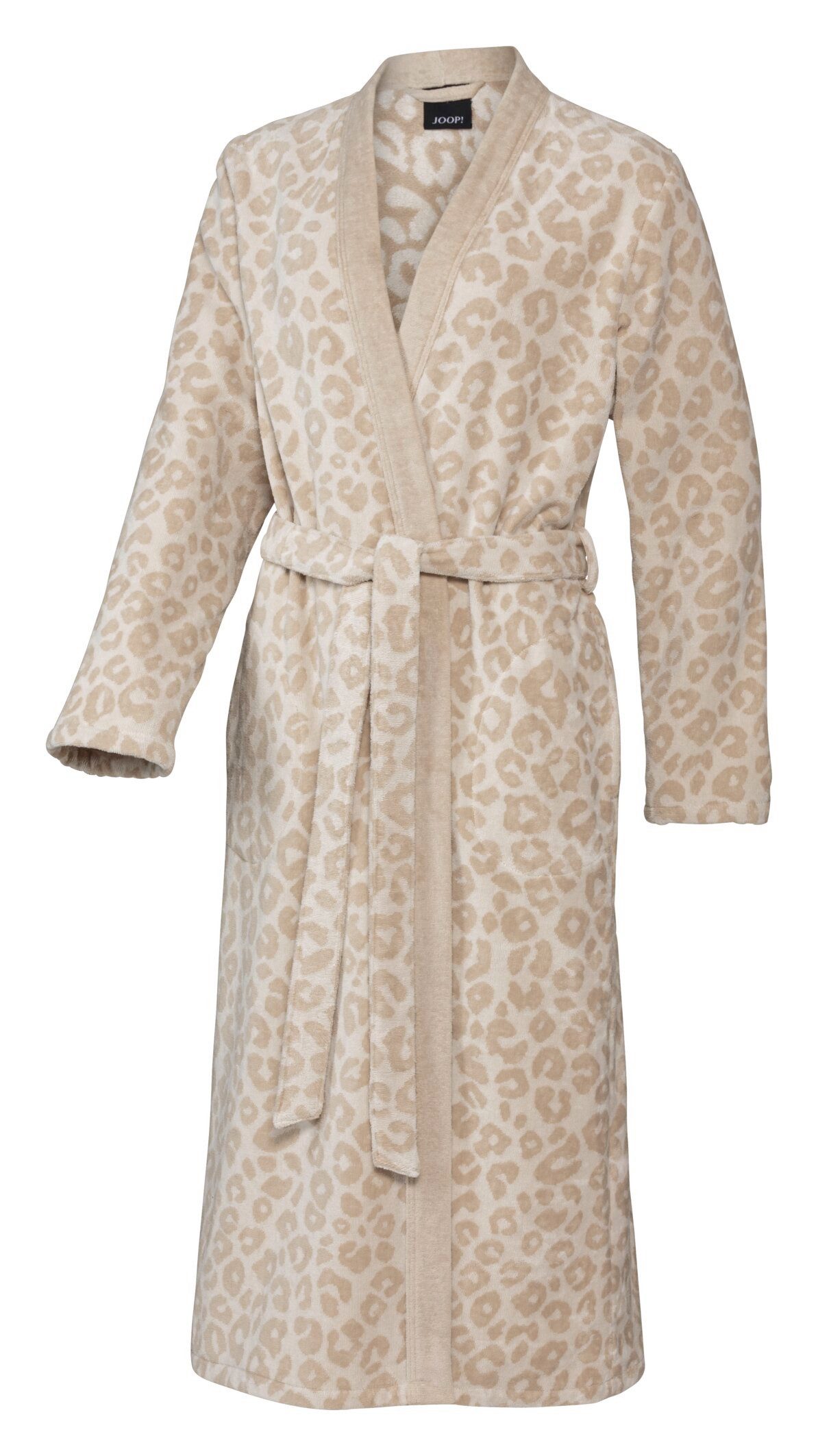 JOOP! Bademantel JOOP! LIVING - LEO Damen-Kimono Bademantel 40/42, Creme, Textil