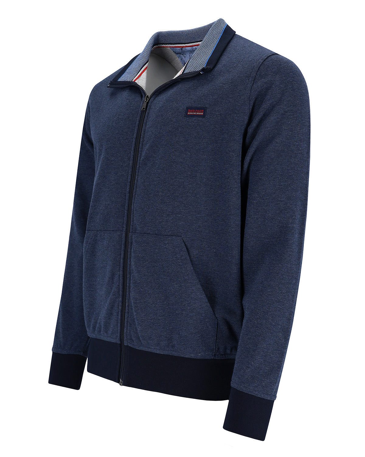 Hajo Sweatjacke Sweatjacke mit Stehkragen