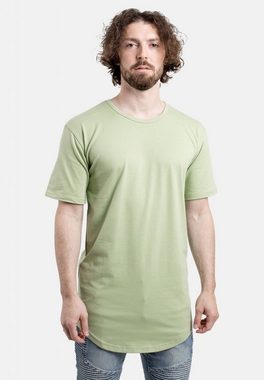Blackskies T-Shirt Round Longline T-Shirt Sage Green X-Large