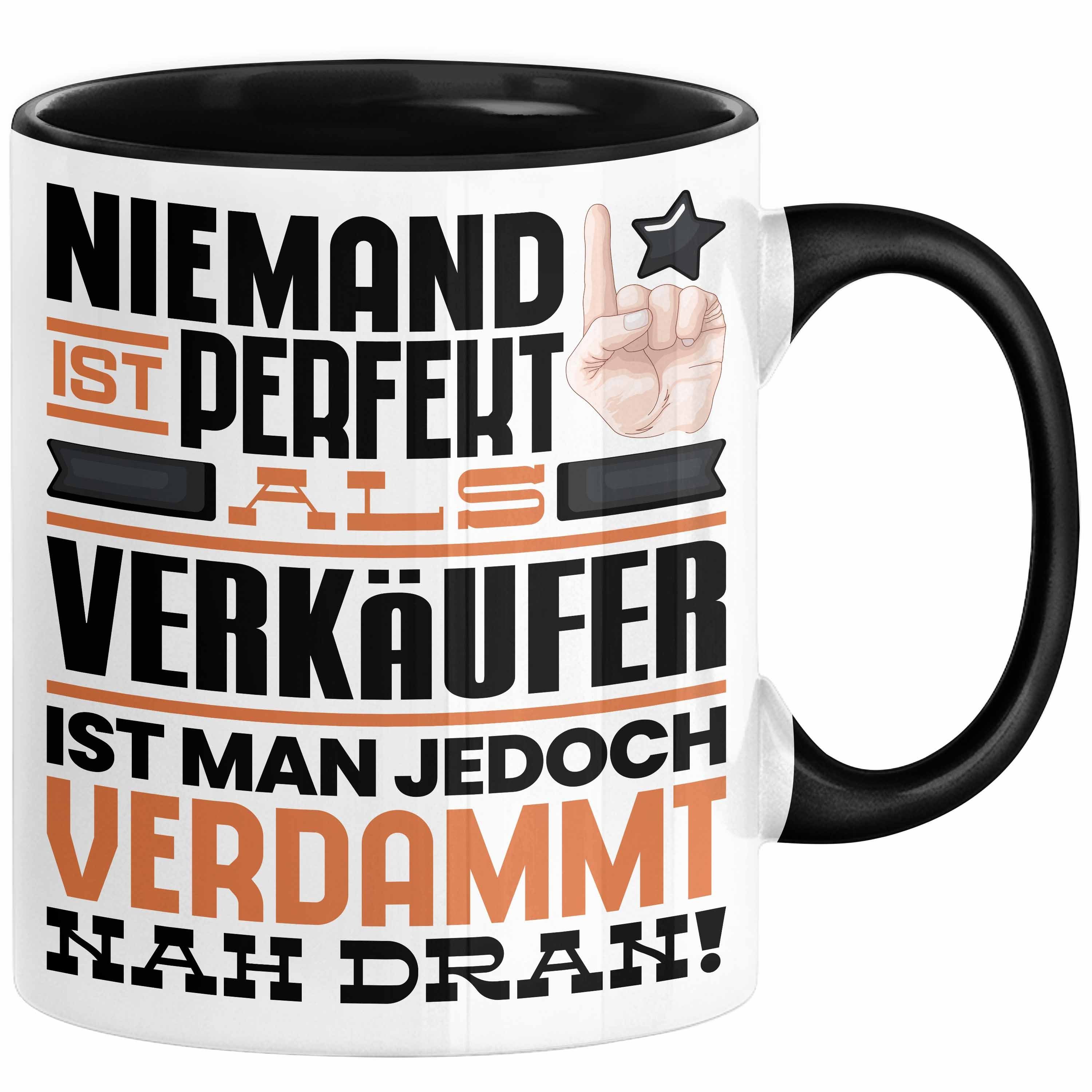 Trendation Tasse Verkäufer Geschenk Tasse Lustige Geschenkidee für Verkäufer Geburtstag