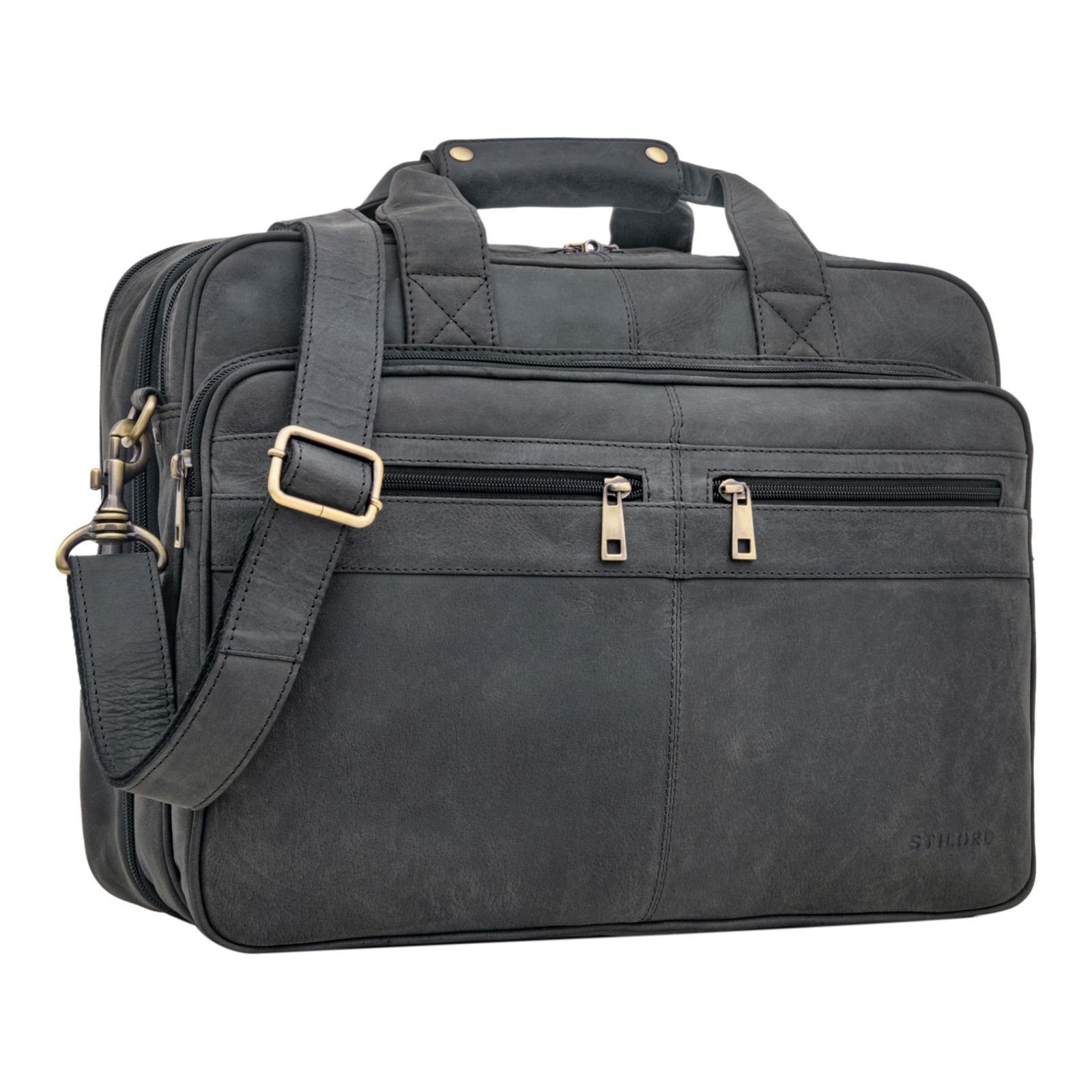 Aktentasche "Alexander" Lehrertasche Herren Leder Vintage