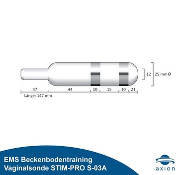 Axion Beckenboden-Elektrostimulationsgerät Vaginalsonde STIM-PRO 3 zur EMS-Behandlung von Inkontinenz, (EMS Gerät erforderlich)