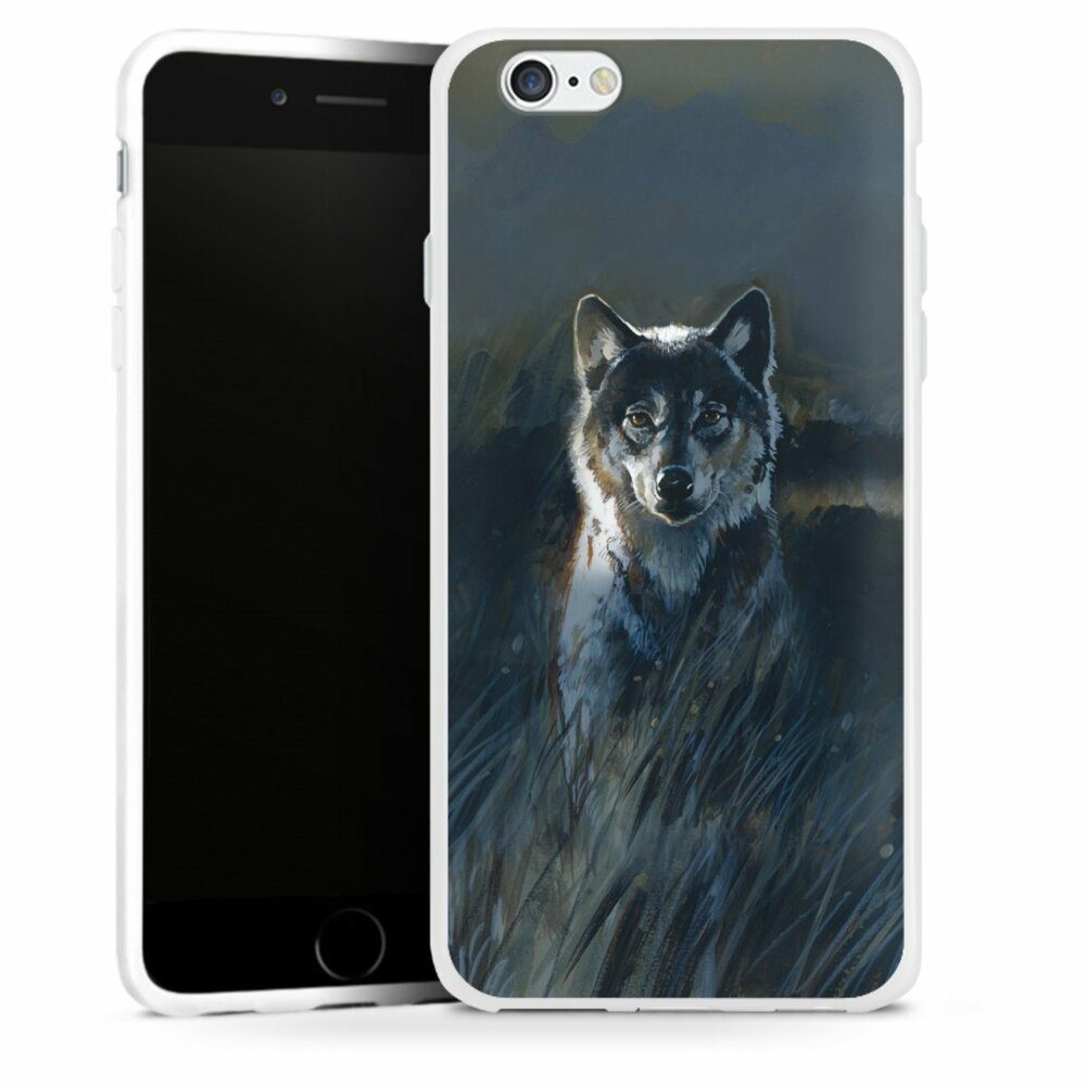 DeinDesign Handyhülle Wolf Natur Malerei Wolf 2, Apple iPhone 6s Silikon  Hülle Bumper Case Handy Schutzhülle