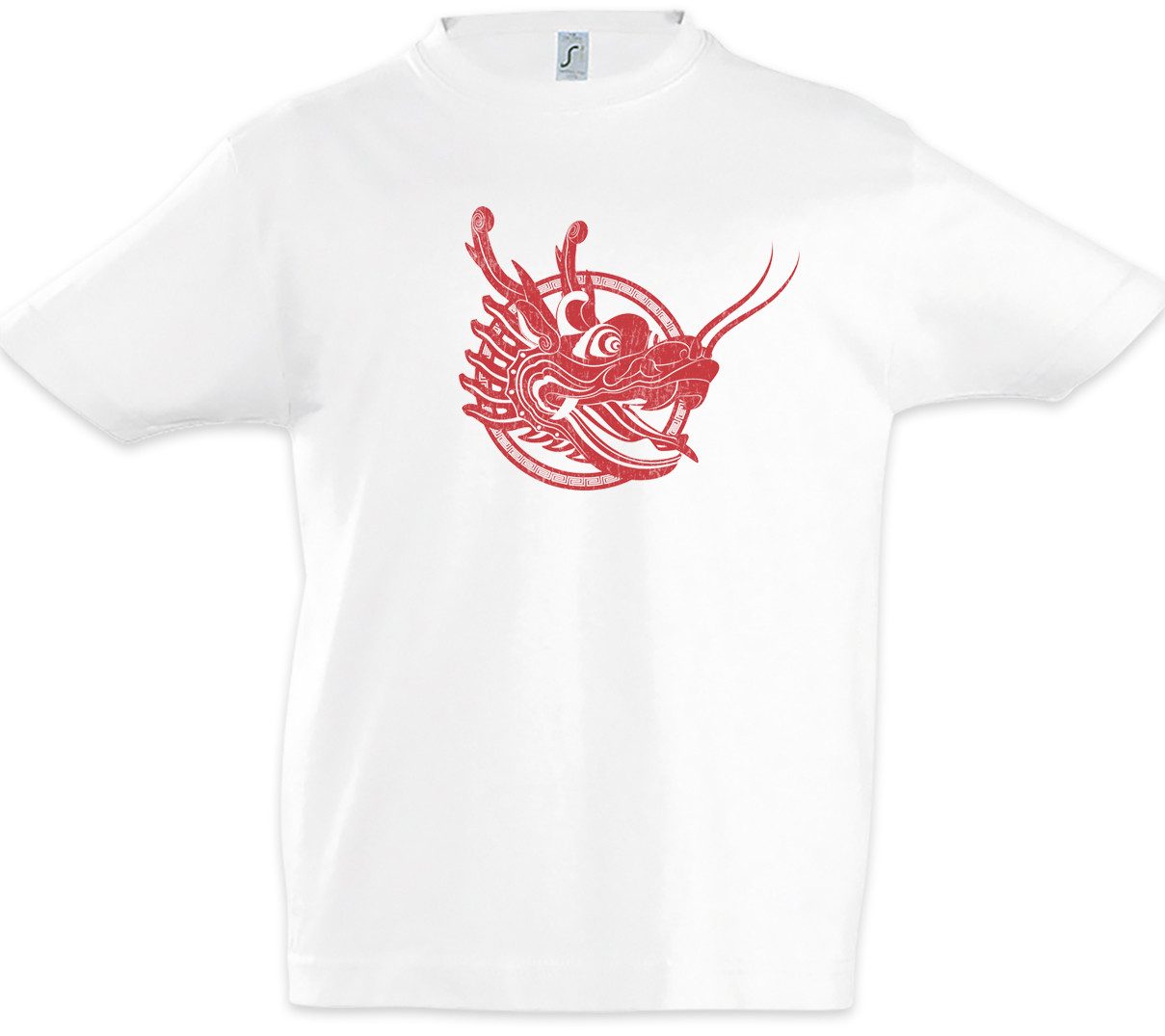Print-Shirt Chinese Tattoo Dragon Head Kinder T-Shirt Ink Blood Asia Drache