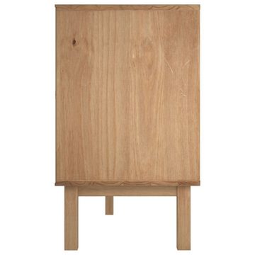 furnicato Sideboard OTTA Braun&Weiß 113,5x43x73 cm Massivholz Kiefer