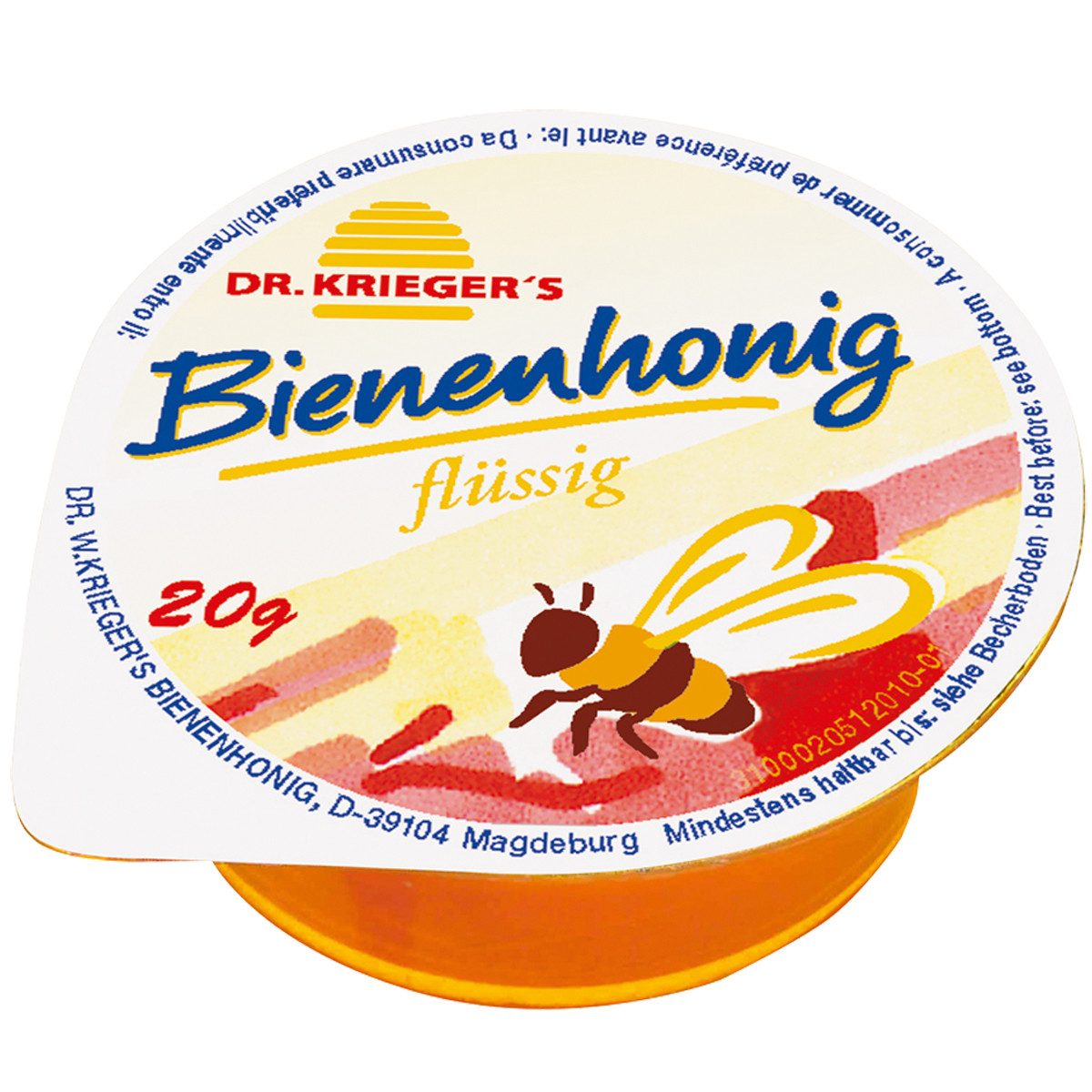 DR. KRIEGER'S Honig, Dr Kriegers Bienenhonig flüssig süß 96 Portionen a 20g 1920g