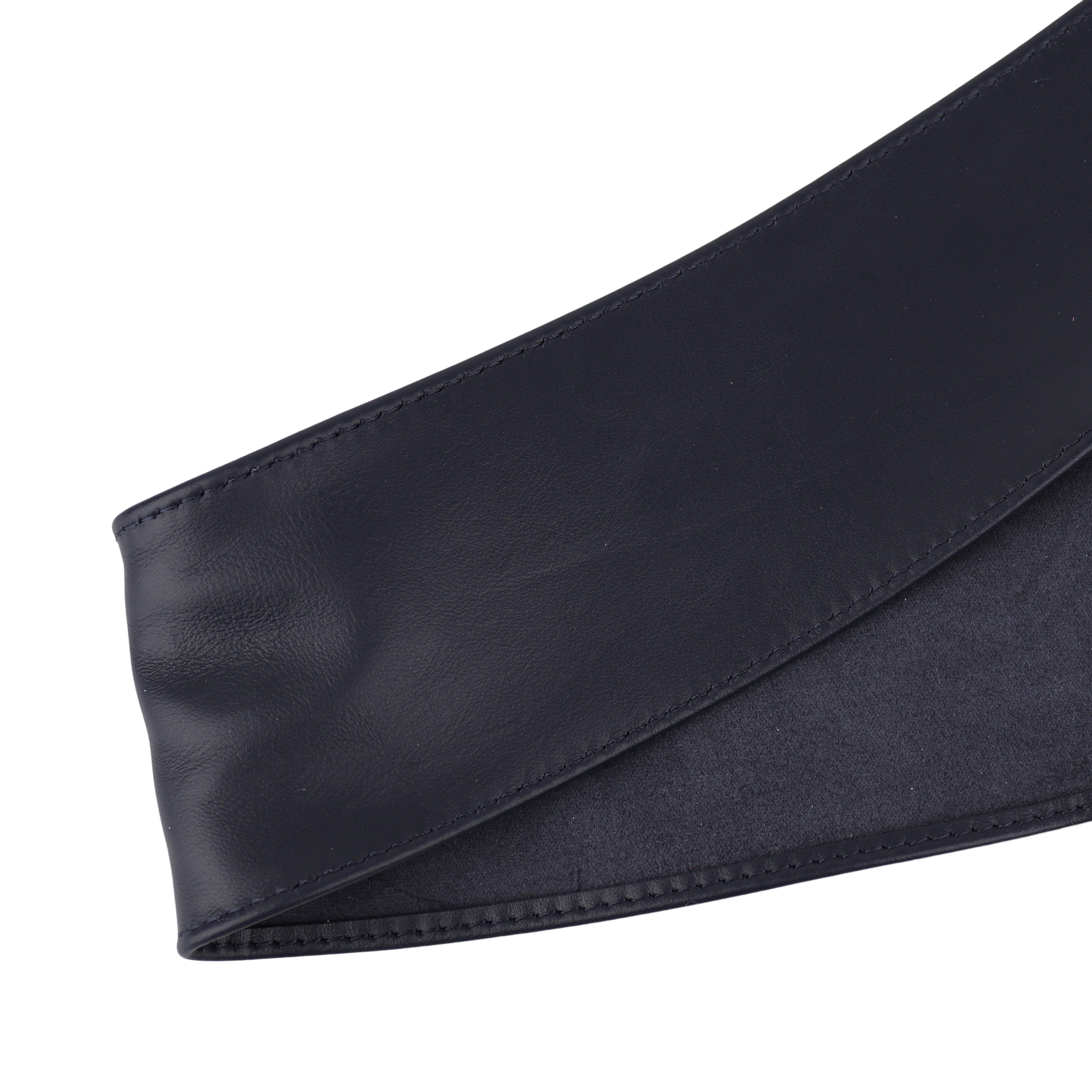 MIRROSI Taillengürtel Wickelgürtel aus Echtleder, Schleife mit breitem Bund (mit breitem Bund zum Wickeln, 7cm Breit, 265cm lang) OBi Gürtel, Bindegürtel, Schnürgürtel, Wickelgürtel