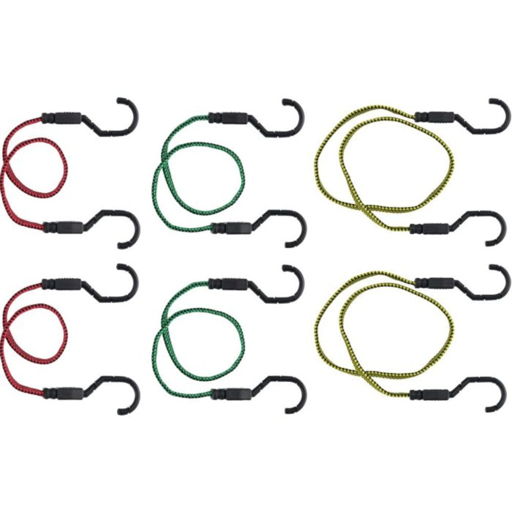 Connex Gepäckgurt Gepäckspanner Sort. 6-tlg. Box schwarz