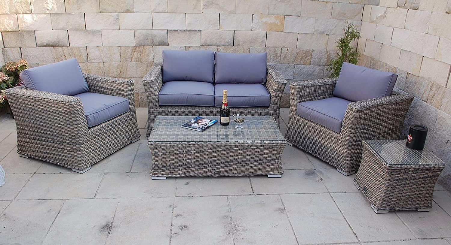 Ragnarök Möbel-Design Gartenlounge-Set Lounge Set Isfjord, günstig online kaufen