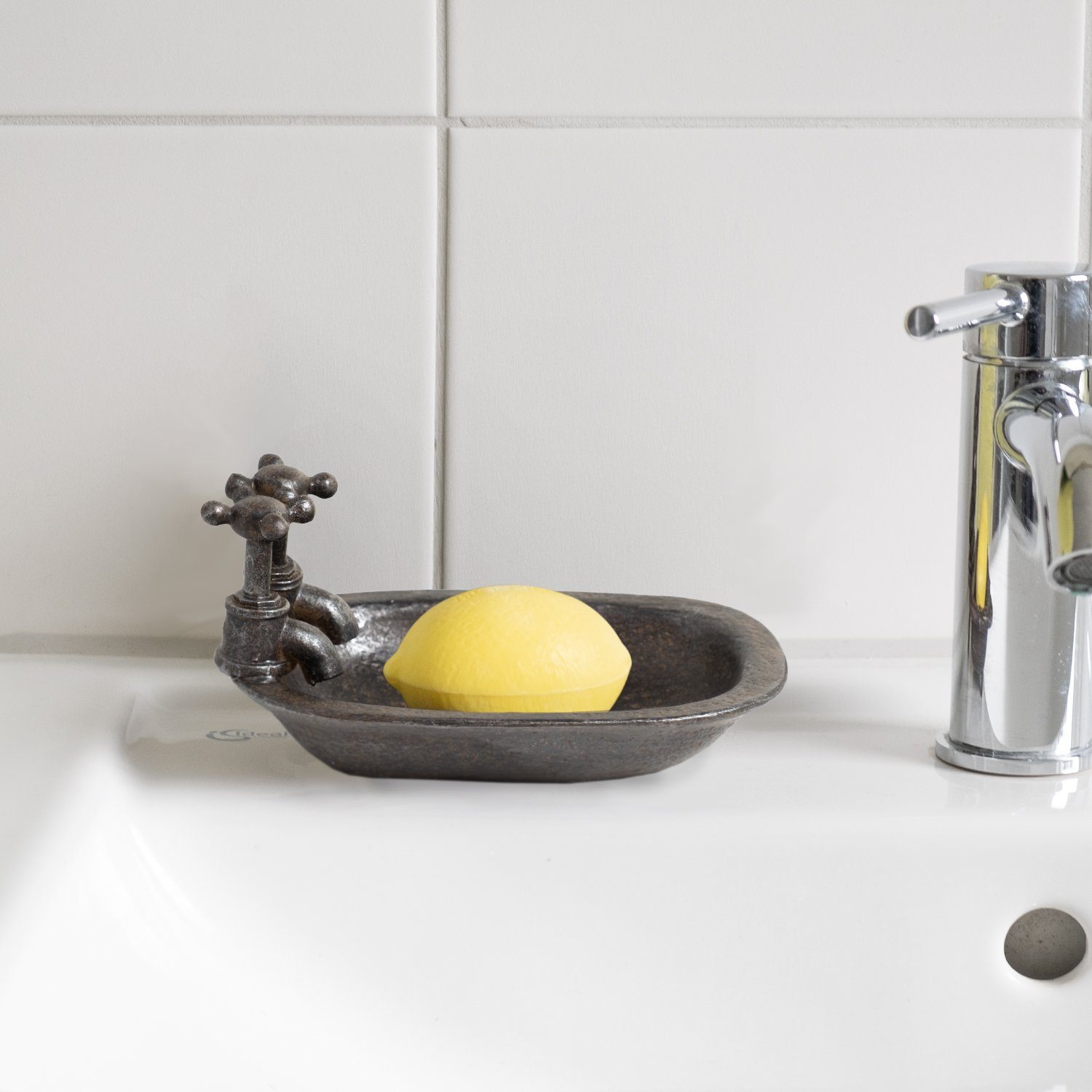Moritz Dekofigur Seifenschale Waschbecken dunkelbraun (Seifenigel), günstig online kaufen