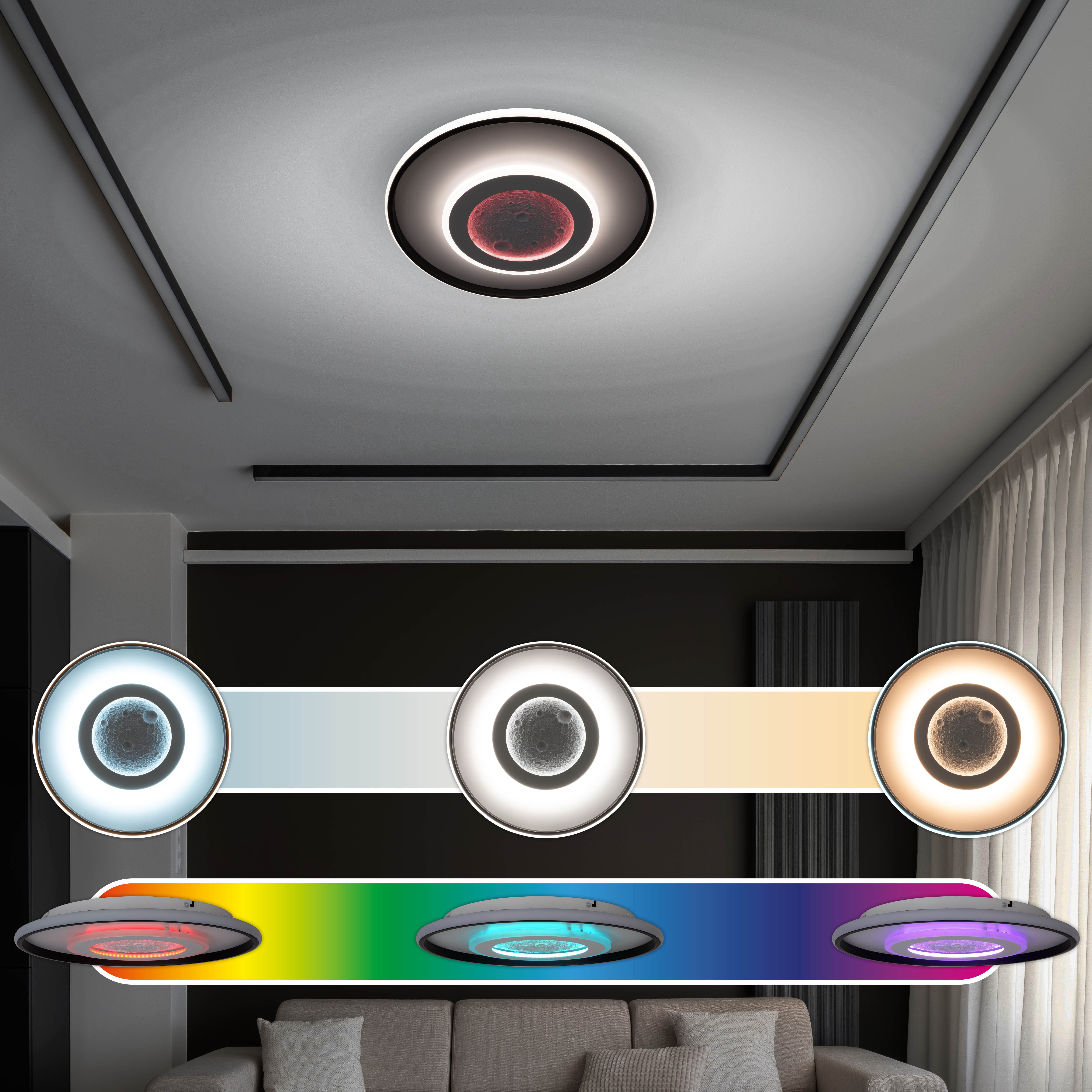 my home LED Deckenleuchte Lyra, CCT günstig online kaufen