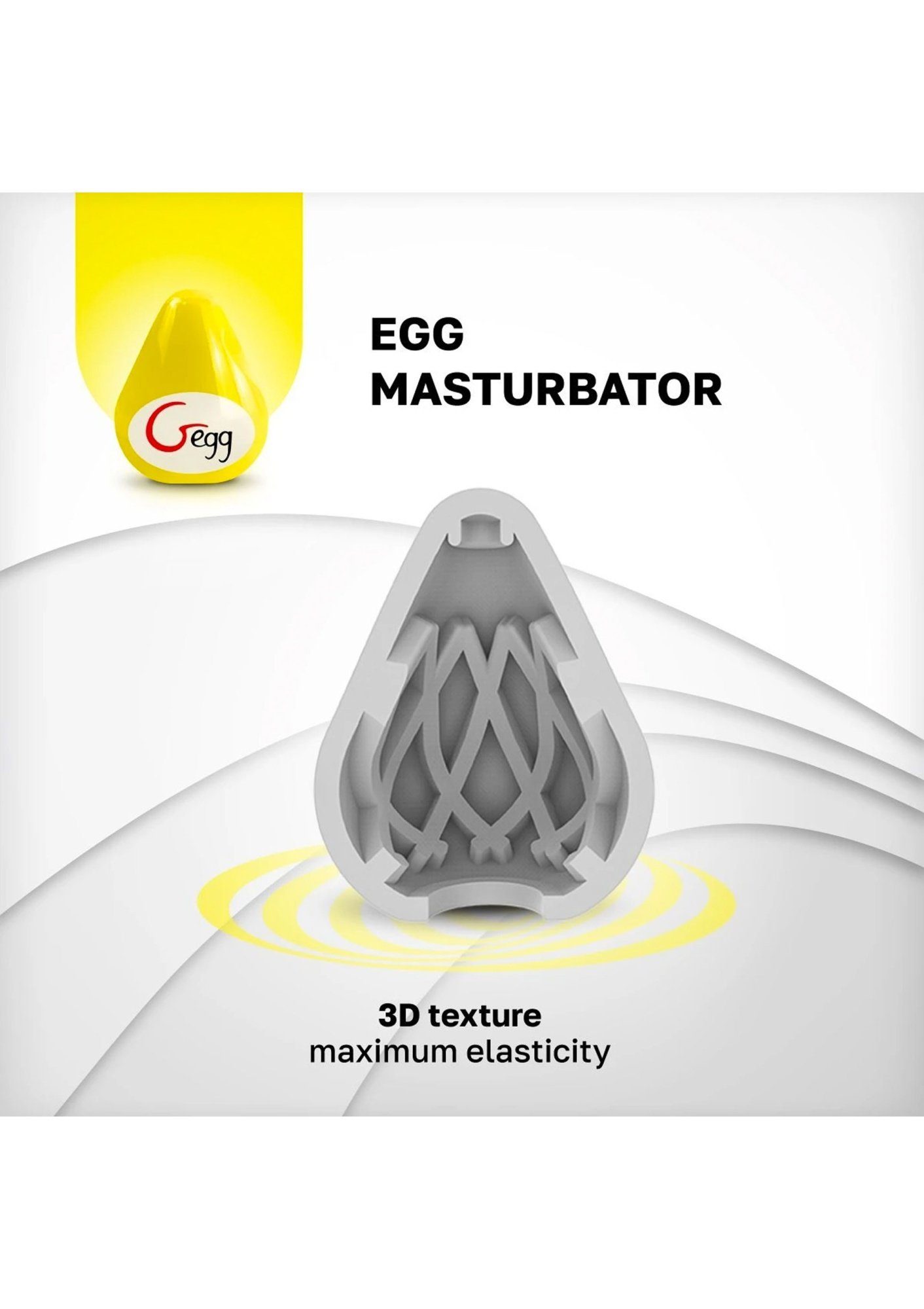 G-VIBE Masturbator G-egg Ei gelb - Masturbator