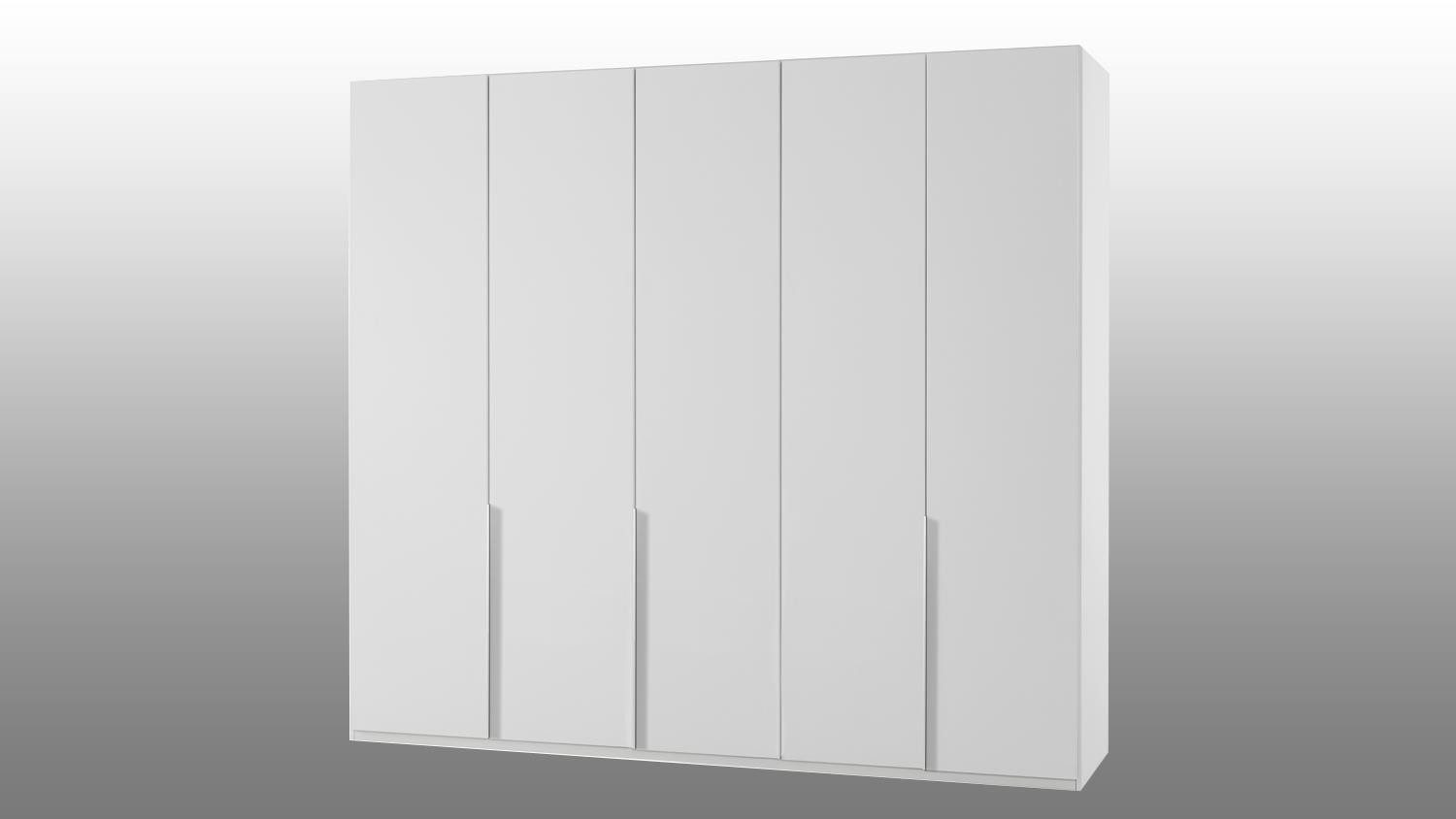 Wimex Kleiderschrank Kleiderschrank 5-türig New York A in Alpinweiß 225 cm