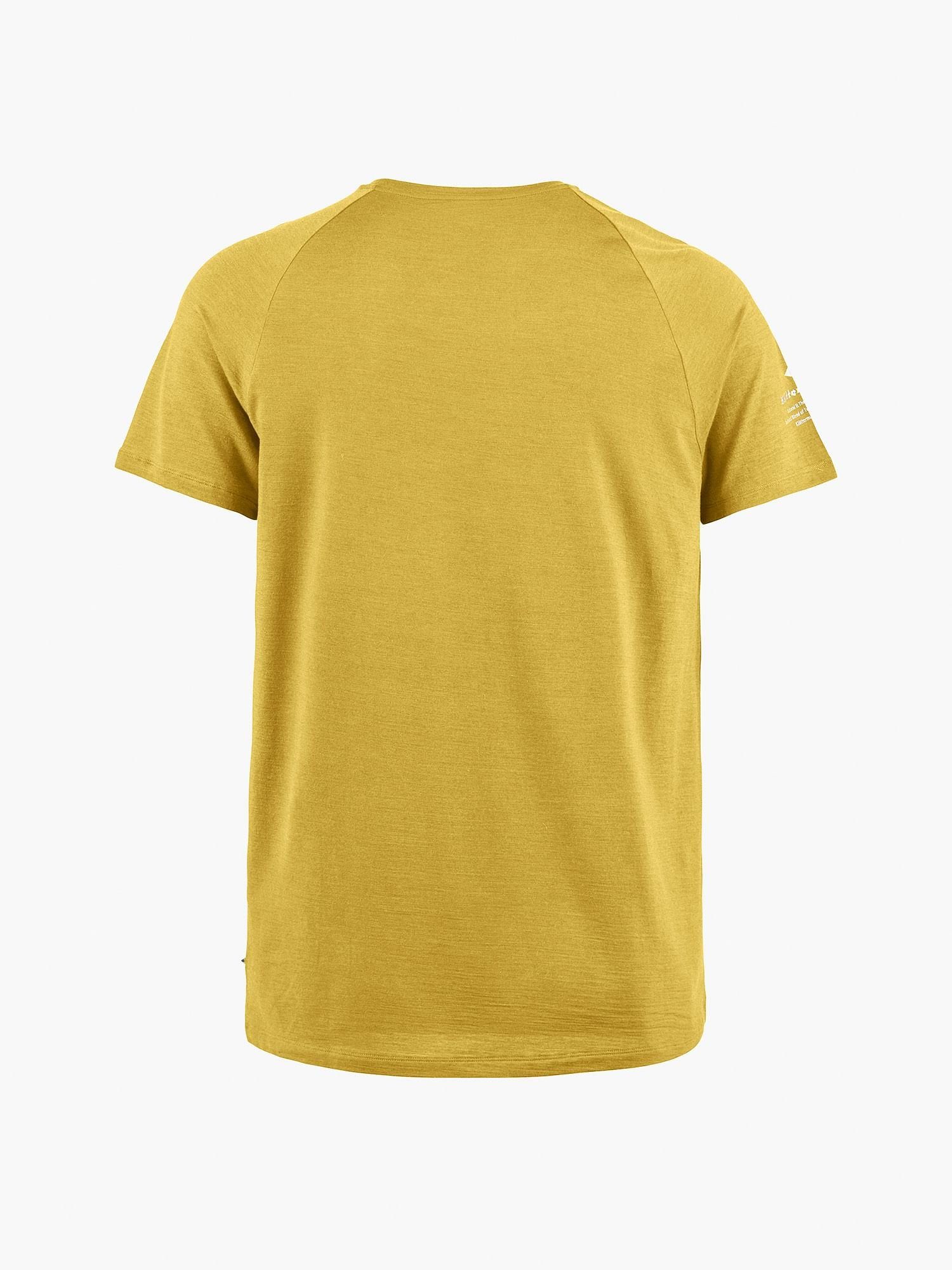Herren für Dusty Klättermusen Yellow T-Shirt - Fafne T-Shirt