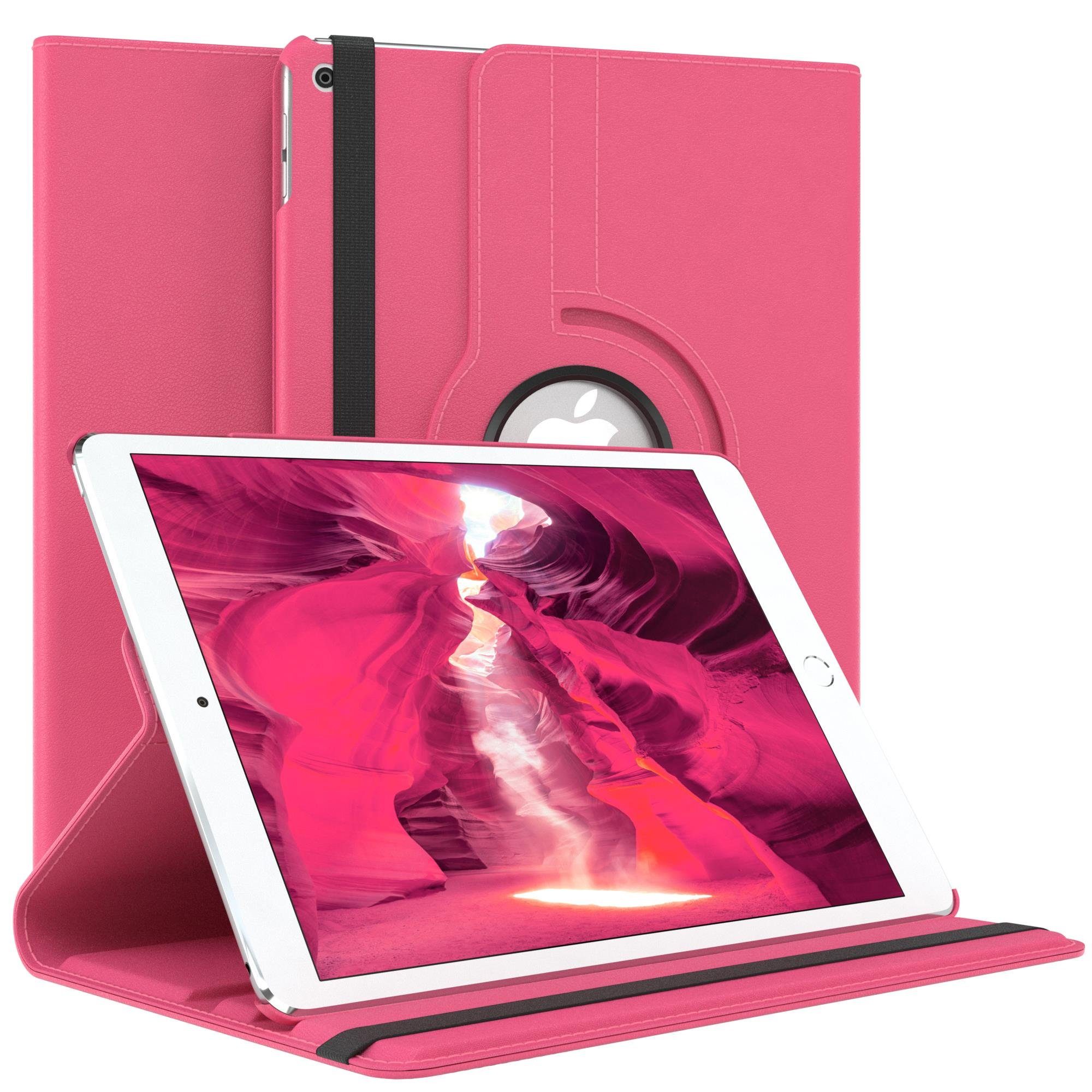 EAZY CASE Tablet-Hülle Rotation Case für Apple iPad Air 2 9,7 Zoll, Klapphülle zum Aufstellen Rundum Hülle Book Tablet Slim Klappcase Pink