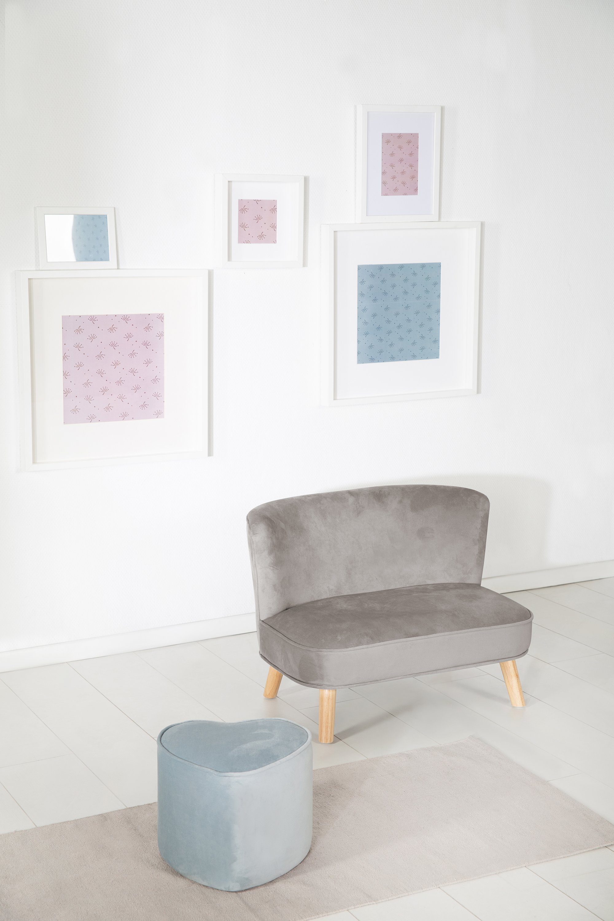 roba® Kindersofa Lil Sofa, mit Holzfüßen