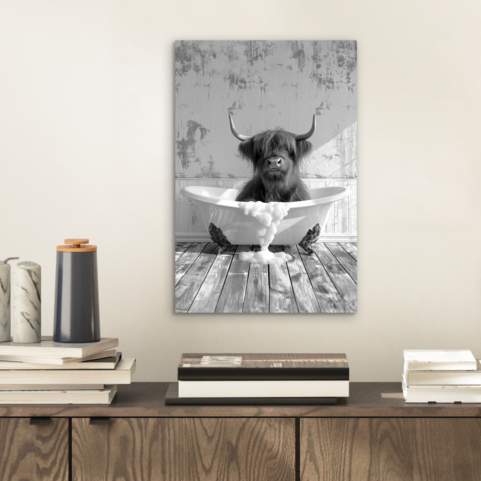 MuchoWow Metallbild Scottish Highlander - Tier günstig online kaufen
