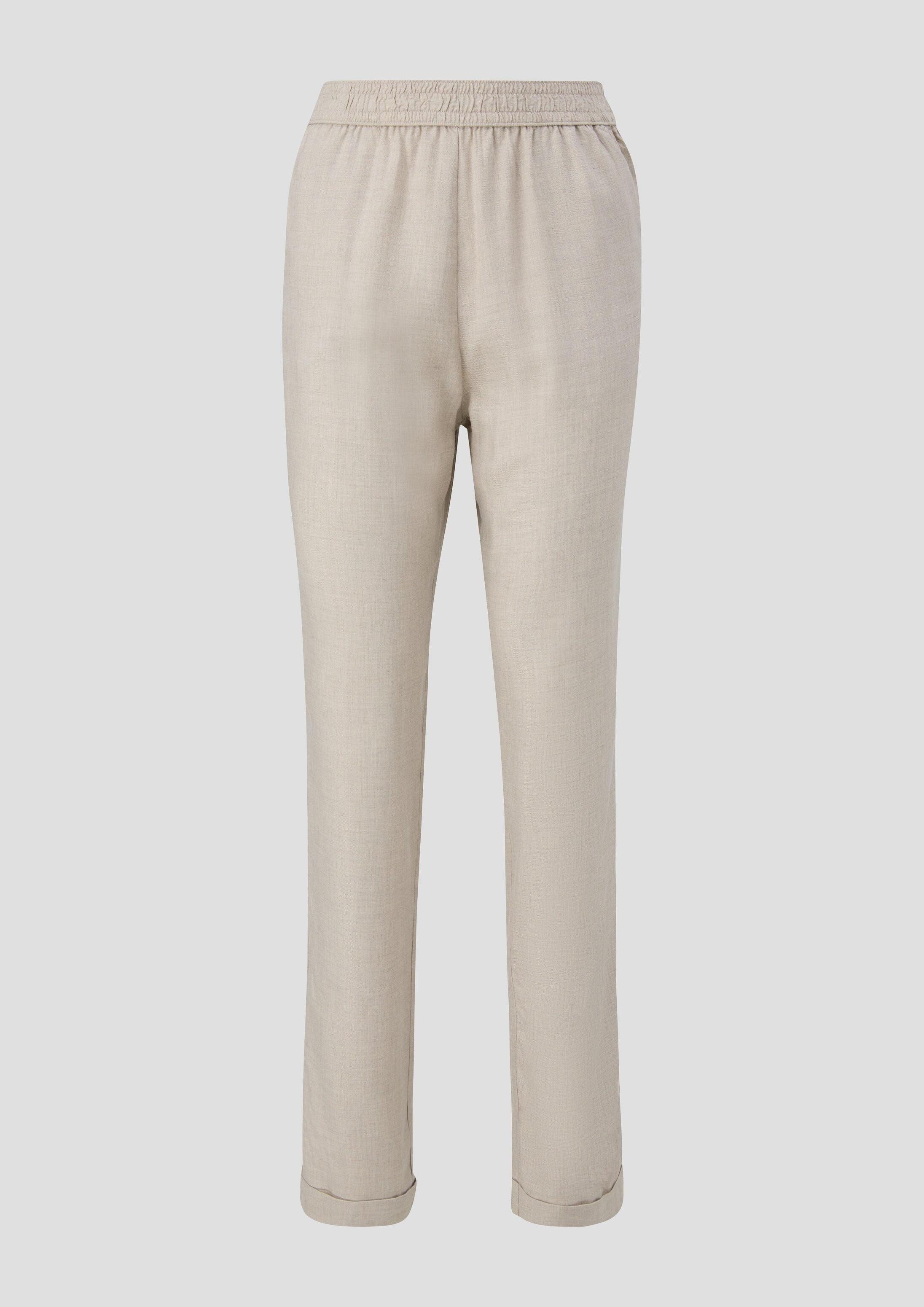 QS Chinos Hose Jogpant aus reiner Viskose
