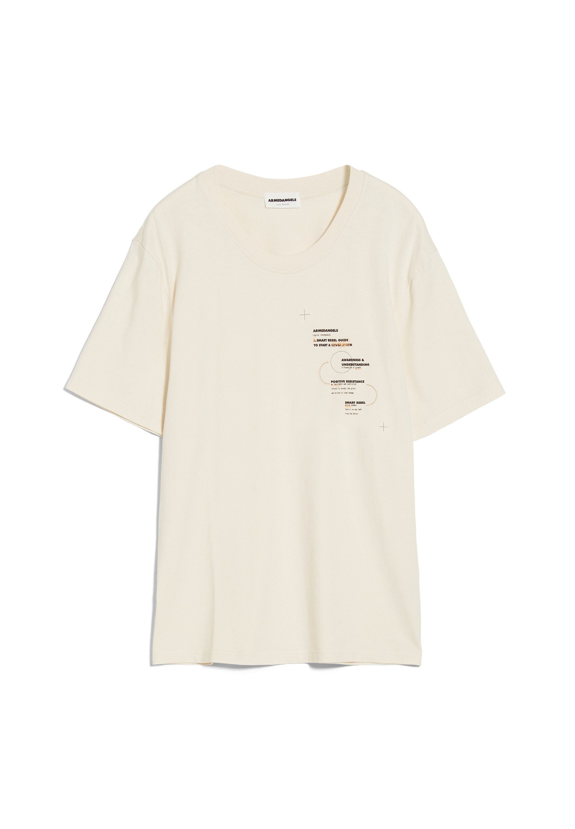 Herren Shirts Armedangels Print-Shirt AADON REBEL GUIDE Herren T-Shirt aus Bio-Baumwolle (1-tlg)
