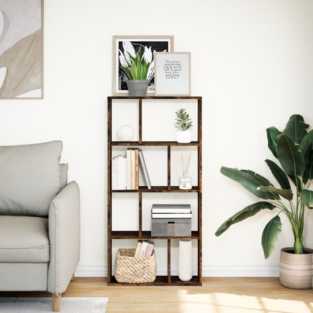 vidaXL Bücherregal Bücherregal Räuchereiche 60x20x120 cm günstig online kaufen