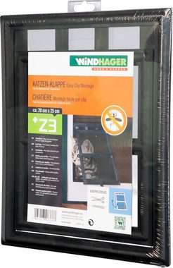 Windhager Katzenklappe, für Insektenschutz Rahmentüren, 20x25 cm