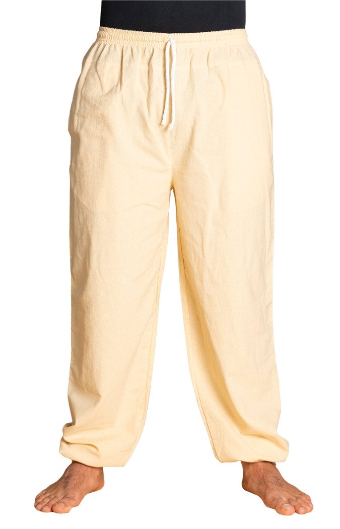 Stoffhose Sommerhose aus Baumwolle - blickdicht - leichte Freizeithose - Unisex