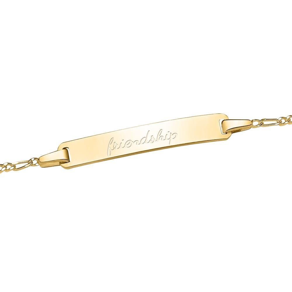 Unique Silberarmband Armband mit Herzanhänger vergoldet (12cm) ID1012-G – Bild 2 von 4