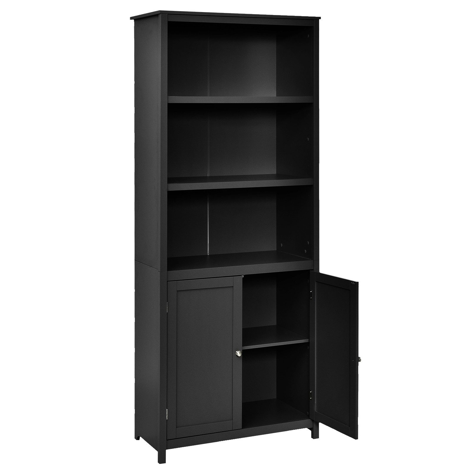 COSTWAY Bücherregal, mit Türen & Schrank, günstig online kaufen