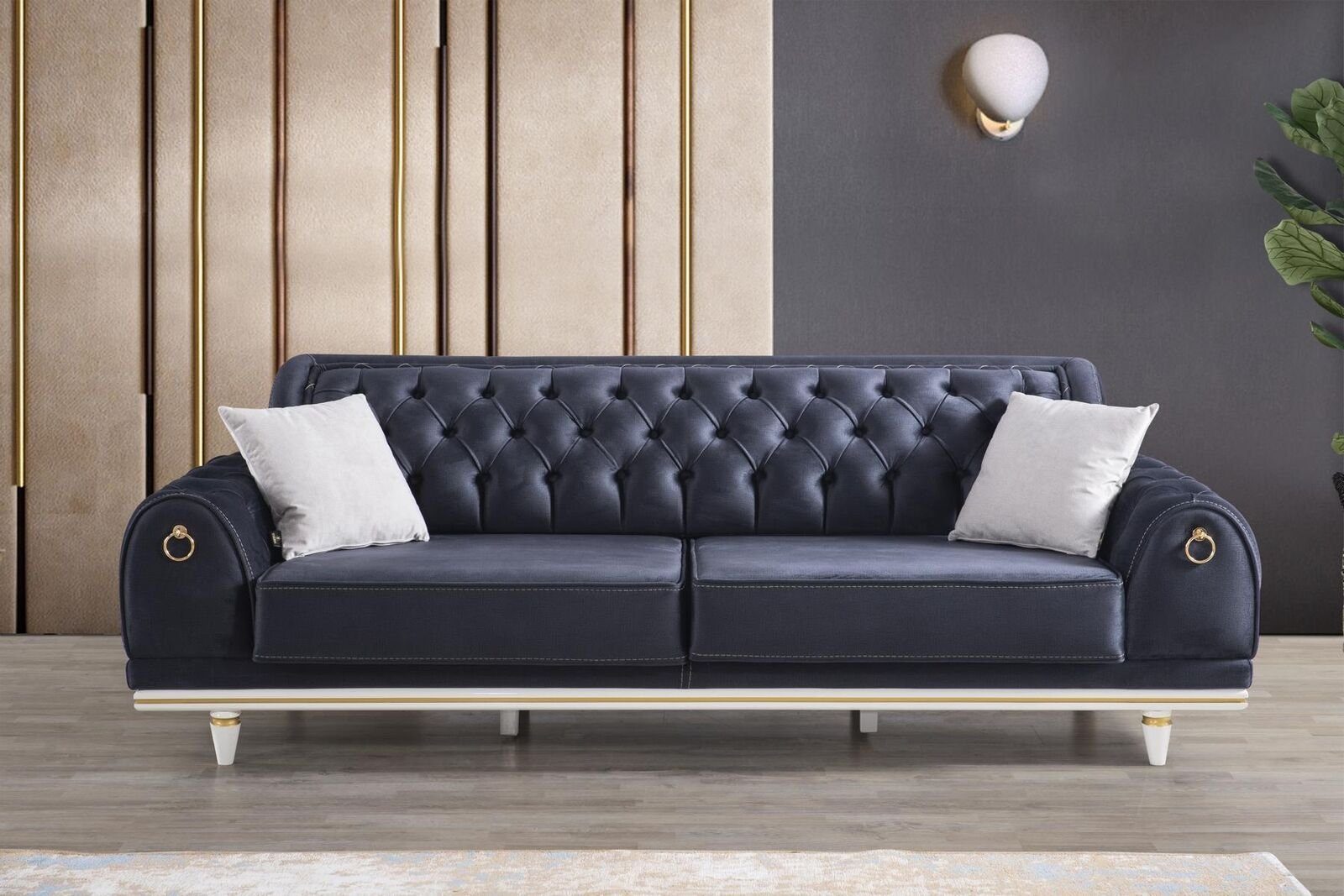 JVmoebel Sofa Chesterfield Sofa Couch 230cm Polster Möbel Einrichtung, Made in Europa