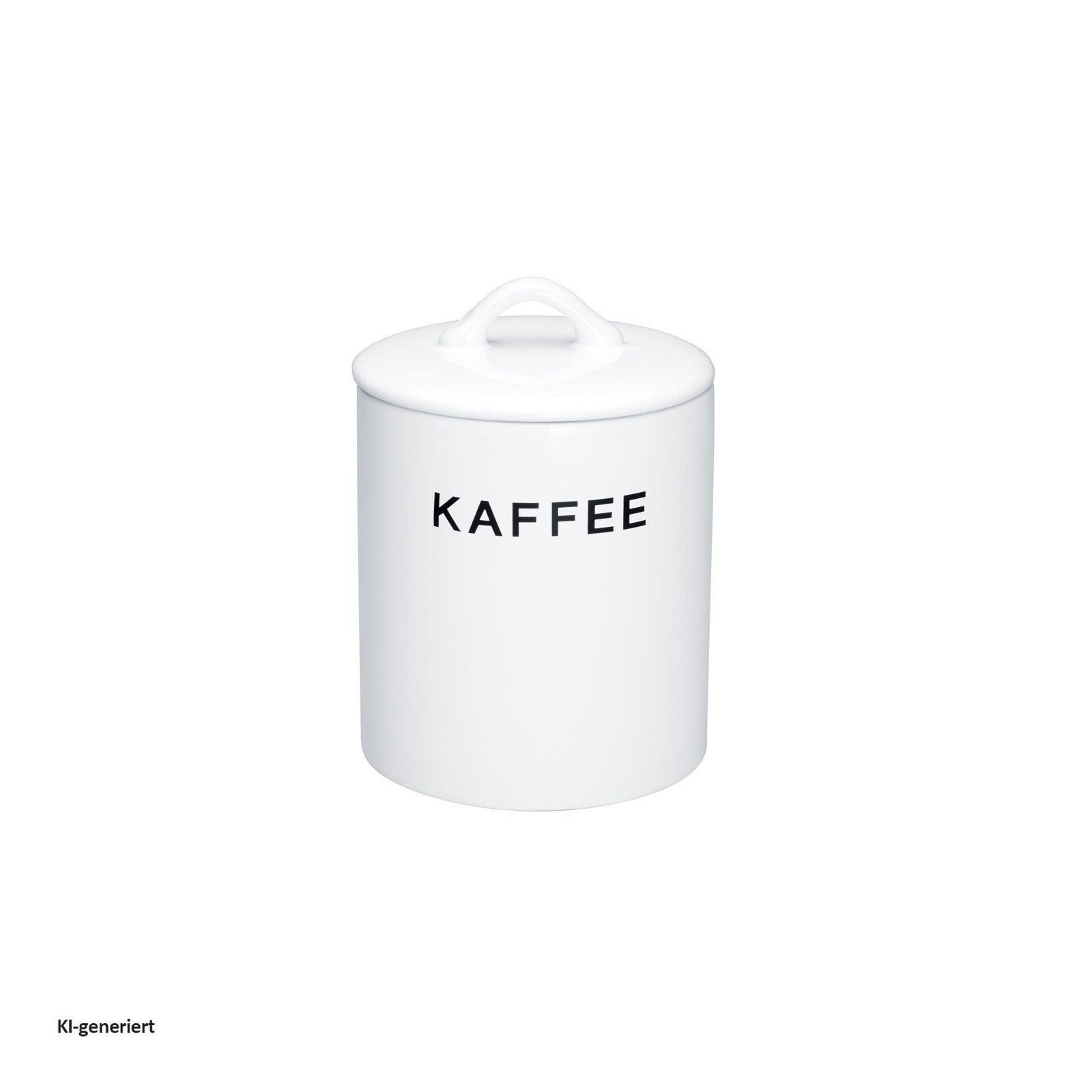 Neuetischkultur Vorratsdose Vorratsdose Steingut Weiß Kaffee, Steingut, (Stück, 1-tlg., 1 Vorratsdose mit Deckel), Kaffeedose