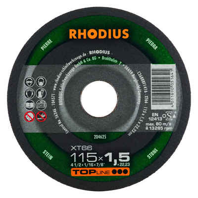Rhodius Winkelschleifer Rhodius Trennscheibe extradünn XT66 Ø 115 mm