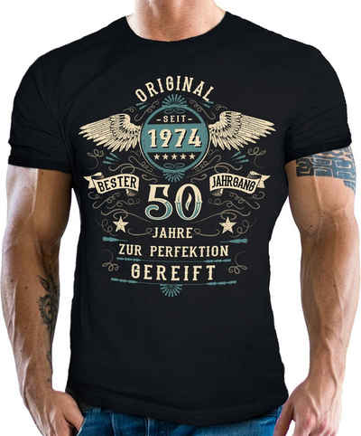 LOBO NEGRO® T-Shirt als Geschenk zum 50. Geburtstag: Original seit 1974