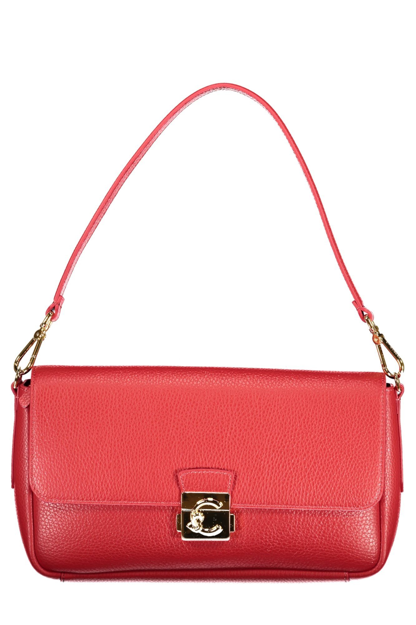 COCCINELLE Umhängetasche, Elegante Rote Damentasche mit Verstellbarem Schultergurt und Taschen