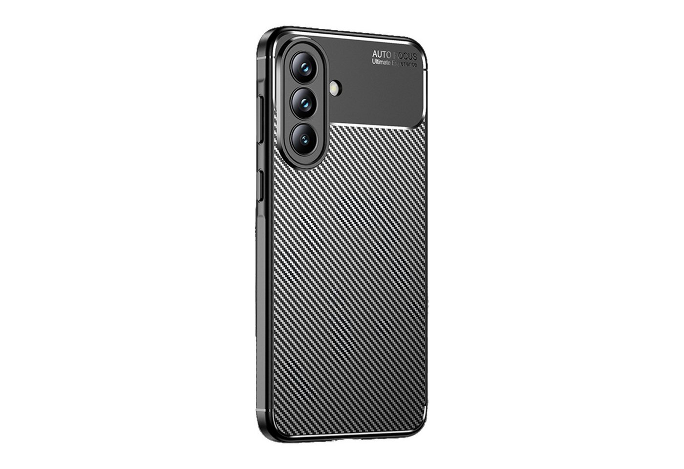 Tec-Expert Handyhülle Handy Hülle in Carbon Optik für Samsung Galaxy S26, Karbonlook Case Cover Bumper Schwarz