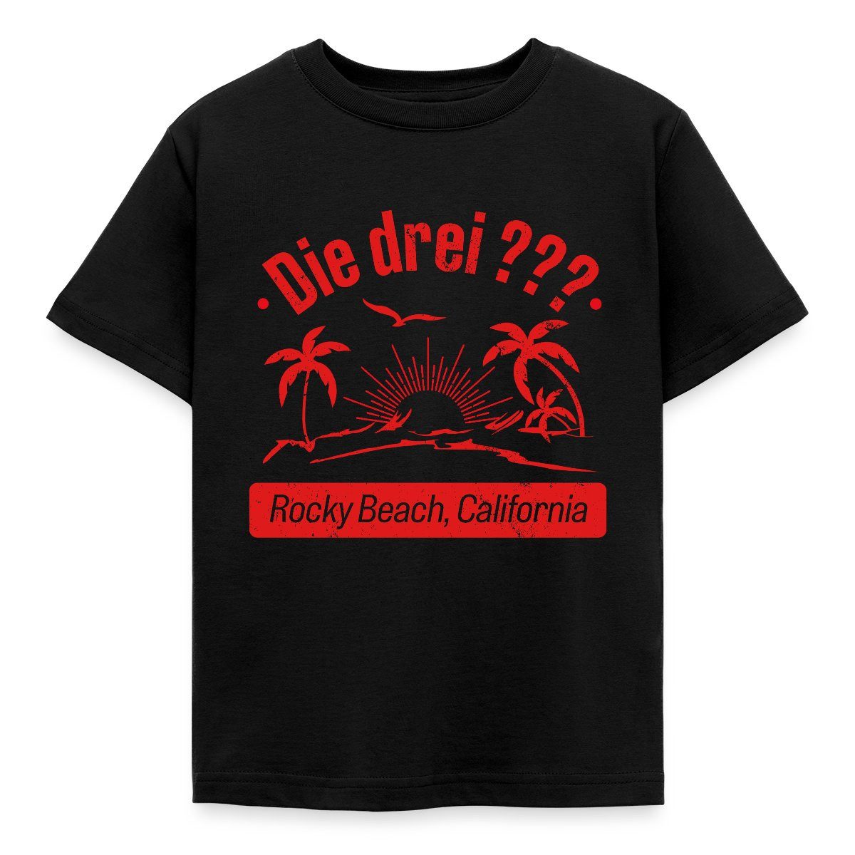 T-Shirt Die Drei Fragezeichen Rocky Beach California Kinder T-Shirt
