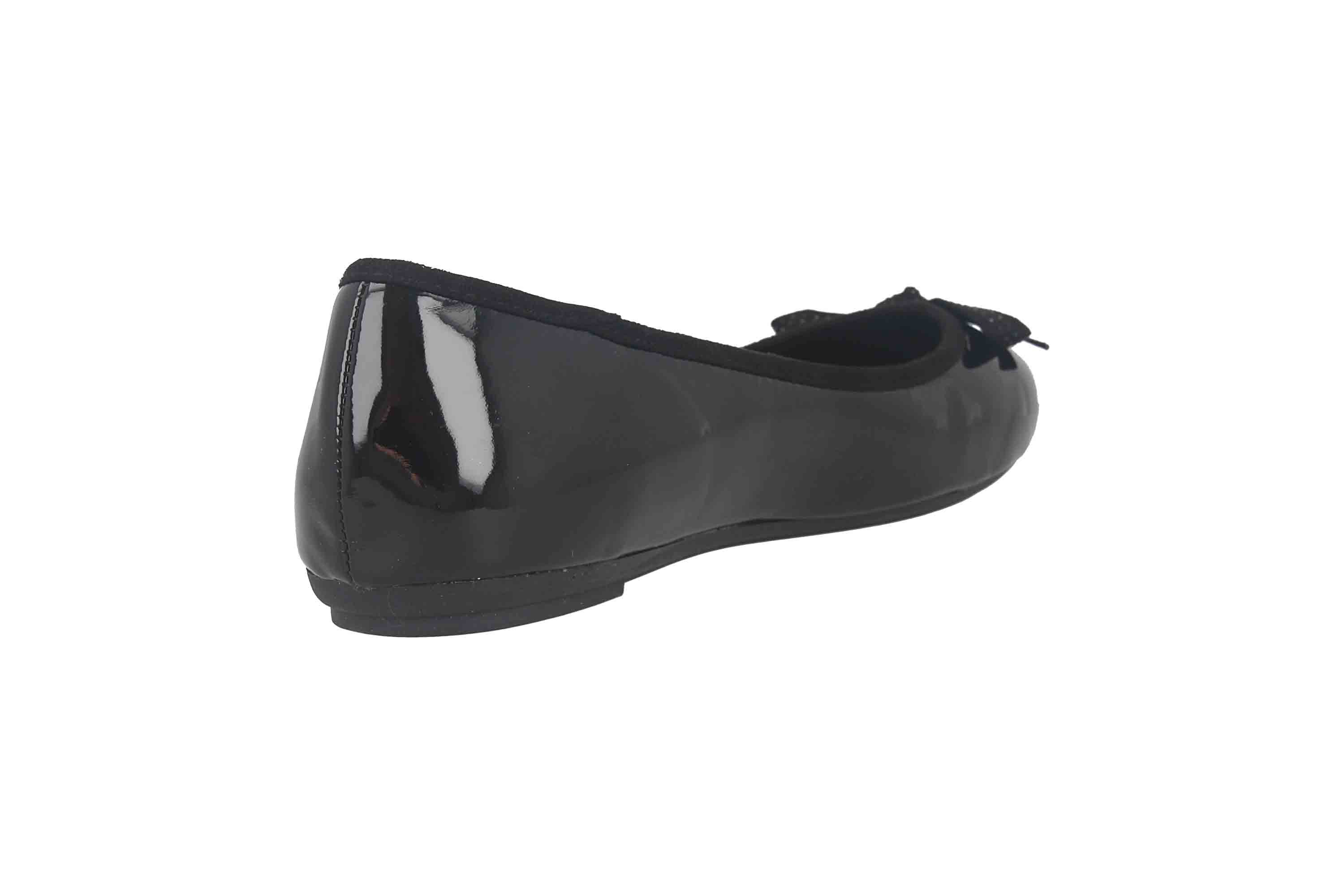 Fitters Footwear 2BB0882002 Black Patent Ballerina