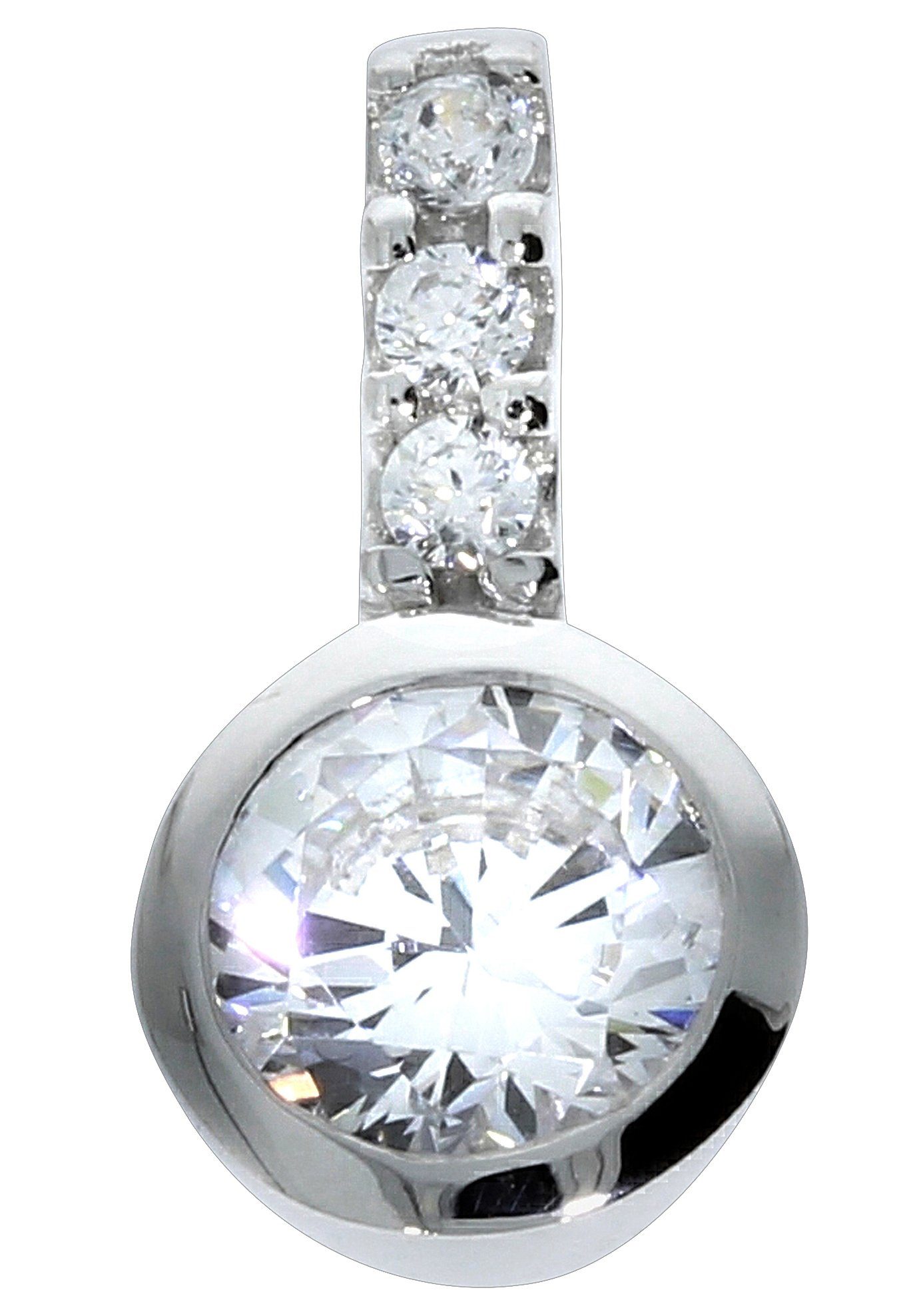 Firetti Kettenanhänger Schmuck Geschenk Silber 925 Halsschmuck Anhänger für Halskette, mit Zirkonia (synth)