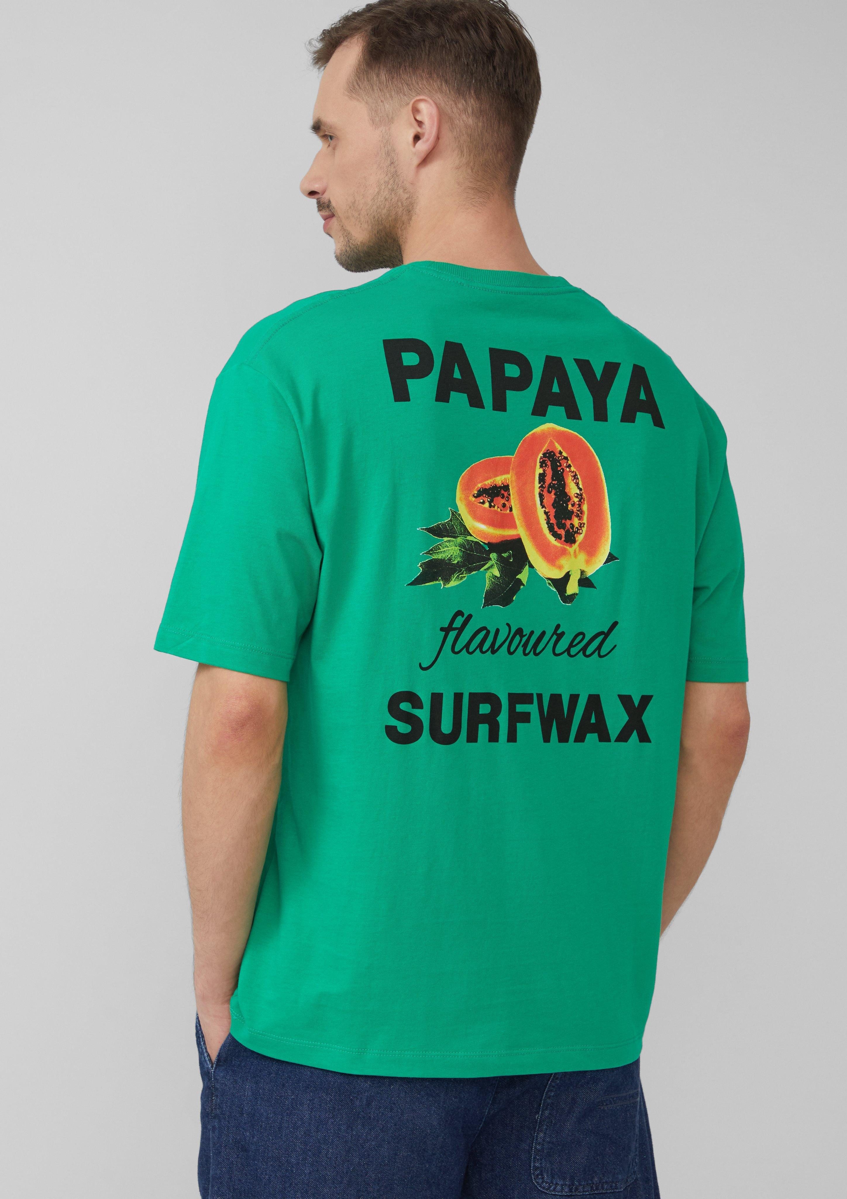 s.Oliver Kurzarmshirt Baumwoll-T-Shirt im Relaxed Fit günstig online kaufen