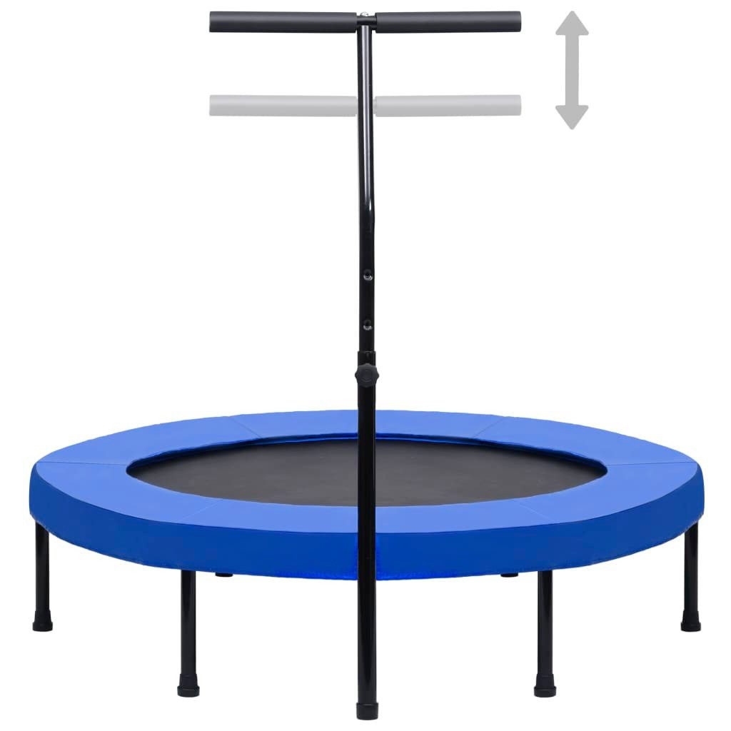 vidaXL Bodentrampolin, Fitness Trampolin mit Griff und Sicherheitspolster 122 cm