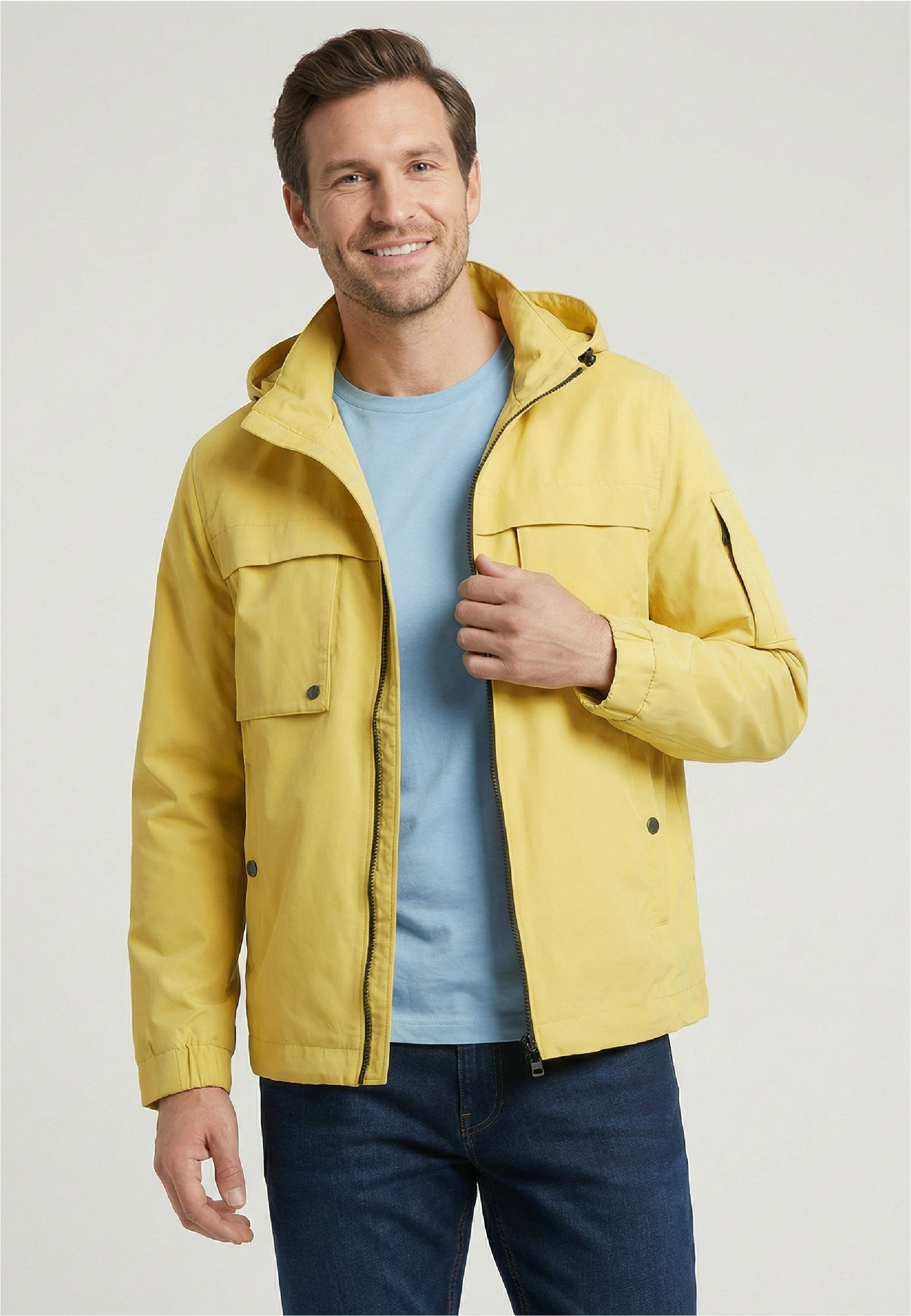 New Canadian Outdoorjacke (1-St) mit abnehmbarer, verstellbarer Kapuze